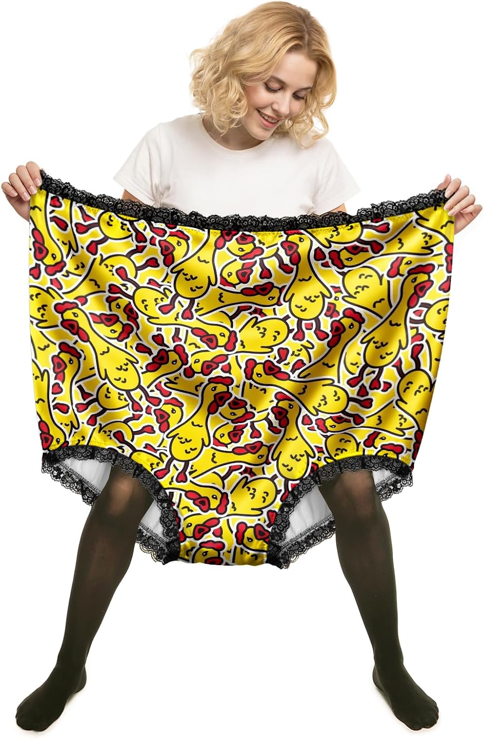 Funny Underwear Gag Gifts for Women Granny Panties Funny White Elephant Bachelorette Gift for Adults Prank