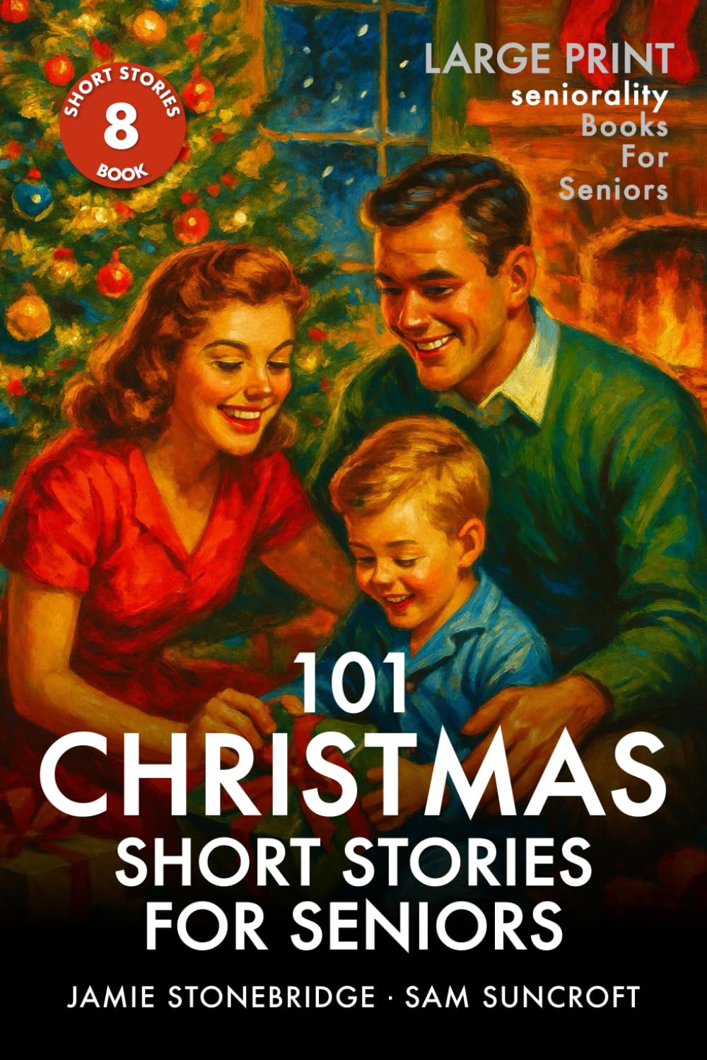101 Christmas Short Stories for Seniors: Large Print easy to read book for Seniors with Dementia, Alzheimer’s or memory issues