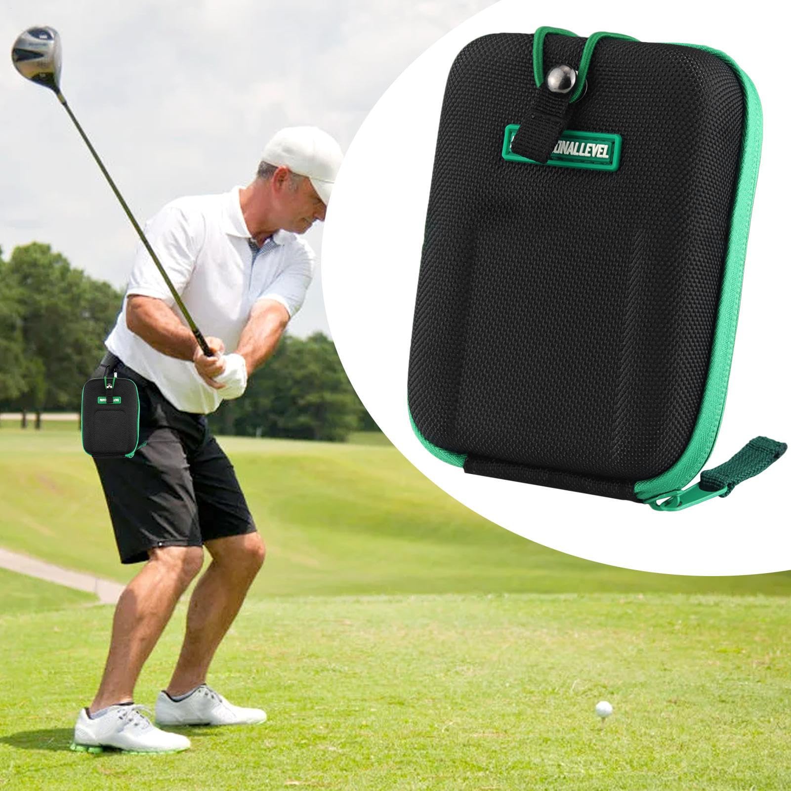 Estuche Medidor Golf – Bolsa de Transporte, Funda Protectora, Caja Compacta EVA | Funda Impermeable Range Finder Golf con Clip, Correa Cinturón, Portátil Exterior