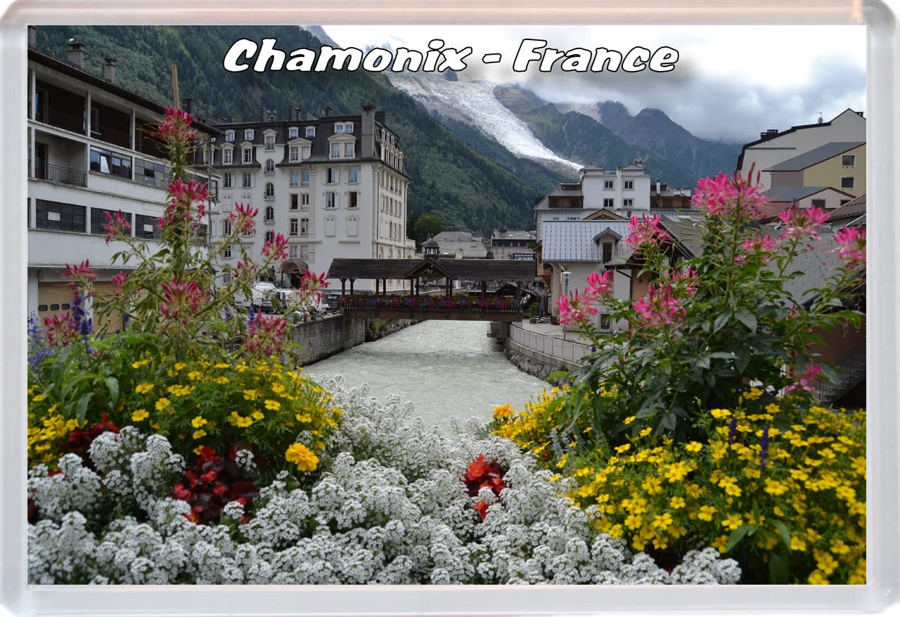 Baked Bean Store Multicolor Chamonix - France - 96 X 67Mm Jumbo Fridge Magnet/Magnets Bbsfhm282