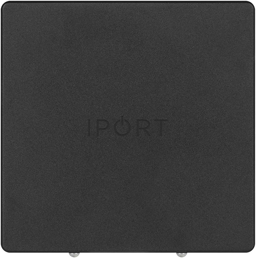 IPORT Luxe (LuxePort) WallStation iPad Wall Mount - Compatible with All Luxe Cases for iPad mini 4 and 5, iPad 9.7, 10.2, 10.5 - Black