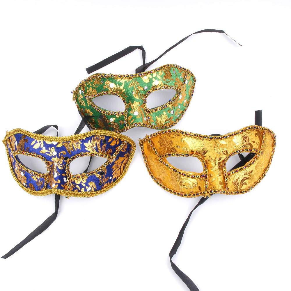 PRETYZOOM Mardi Gras Maske Für Kinder – Glitzer-Halbmasken Für Karneval & Halloween