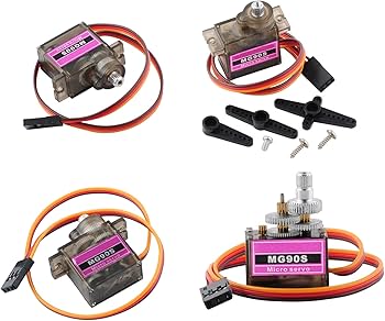 Amazon | RCmall 4個 MG90S サーボ 、フル メタル ギア 9g マイクロ