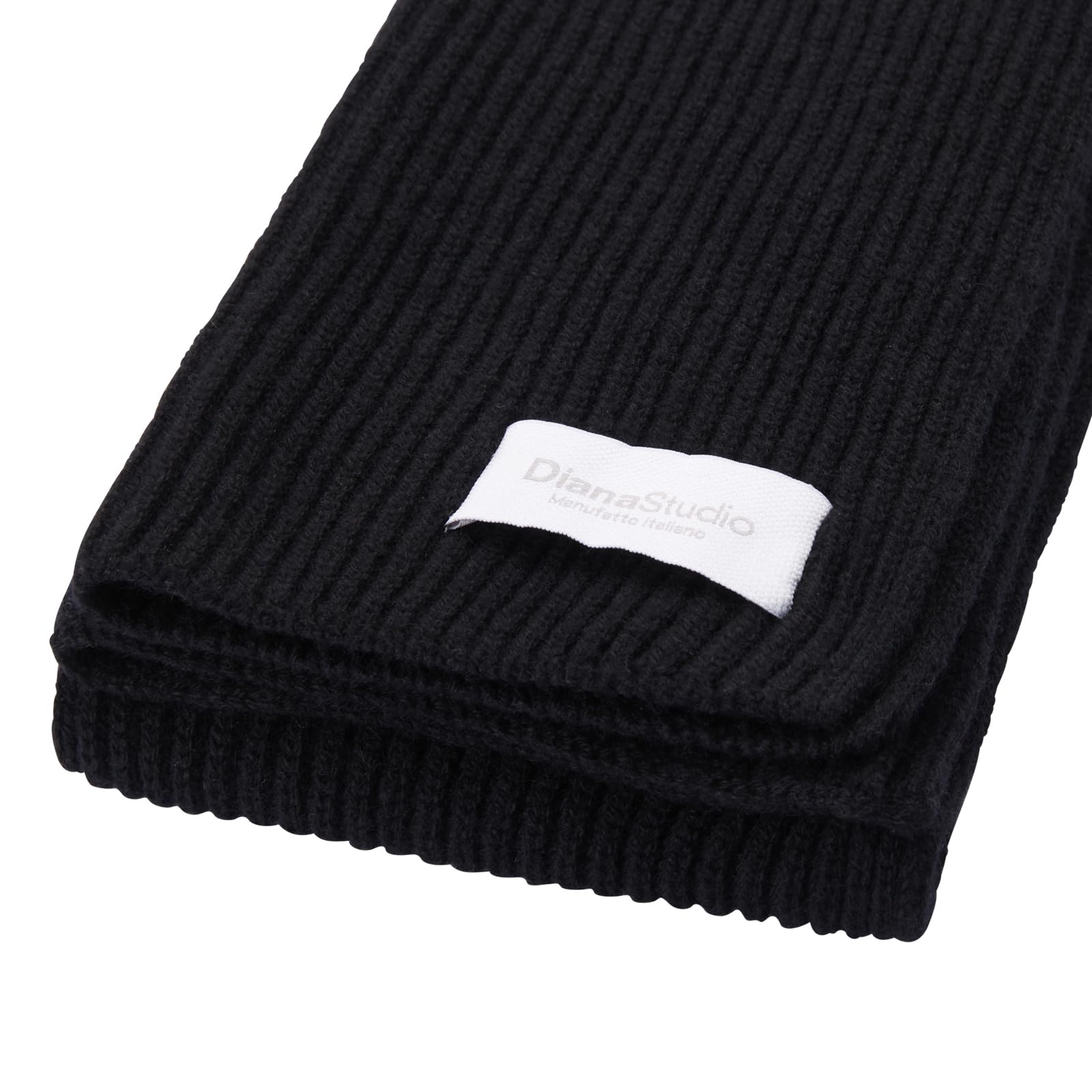 Diana Studio - Schal, Unisex, Kaschmir und extrafeines Merino, einfarbig, hergestellt in Italien
