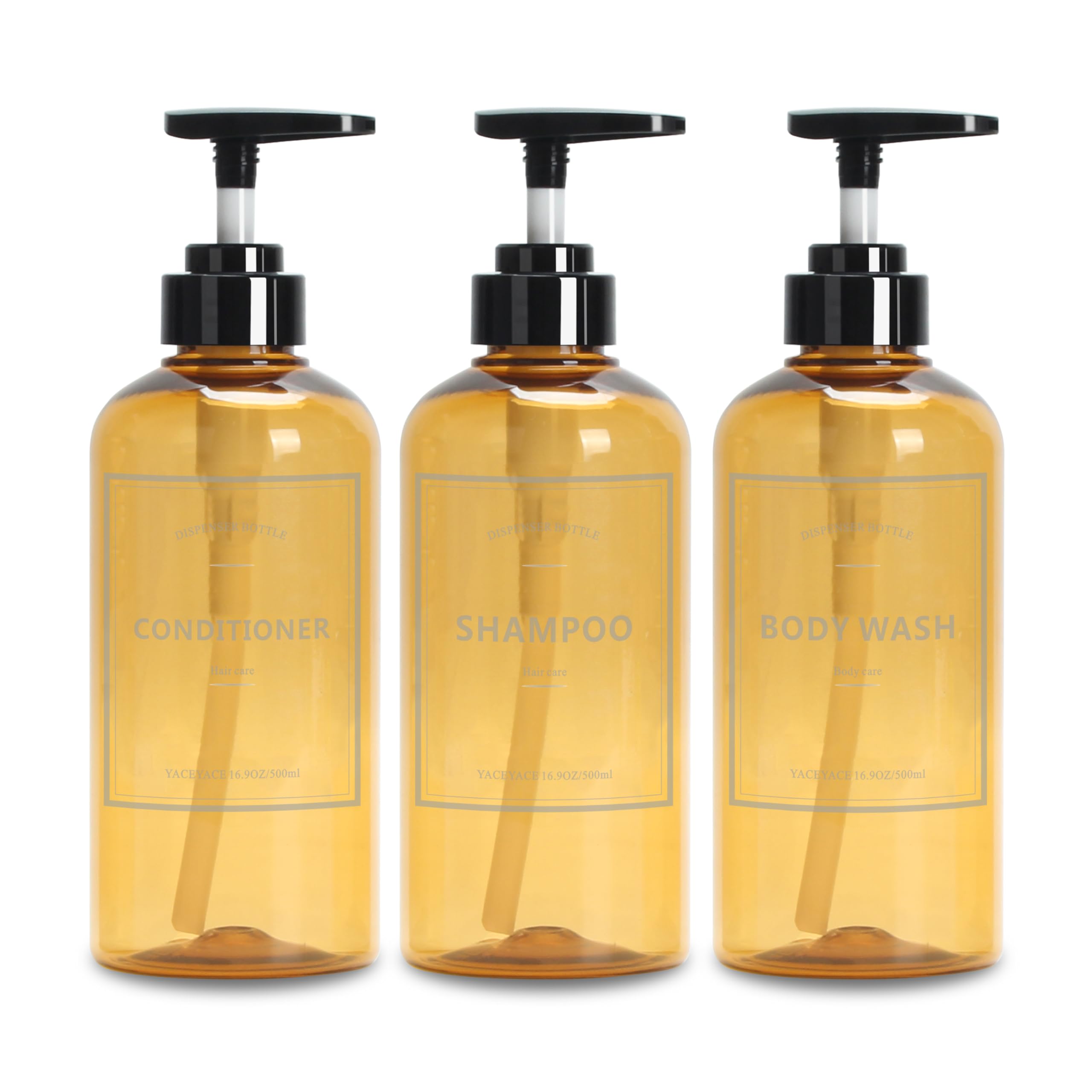 Amazon.com: Soap Shower Dispenser, YACEYACE 3Pcs 16.9oz Soap