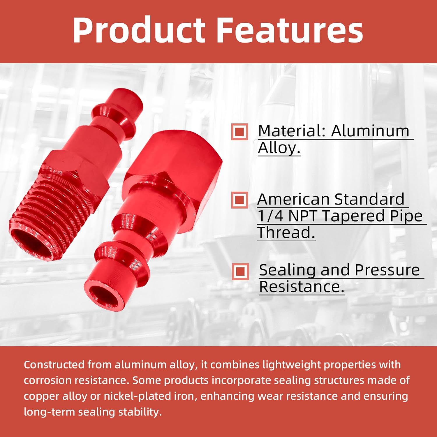2 Packs 1/4" NPT 360 Degree Swivel Air Hose Fittings + 1/4 NPT Quick Connect + 4 1/4 Inch MFNPT Quick Connect Leak-Free Design for Air Compressors, Pneumatic Tools, Tire Inflators - Mechanics
