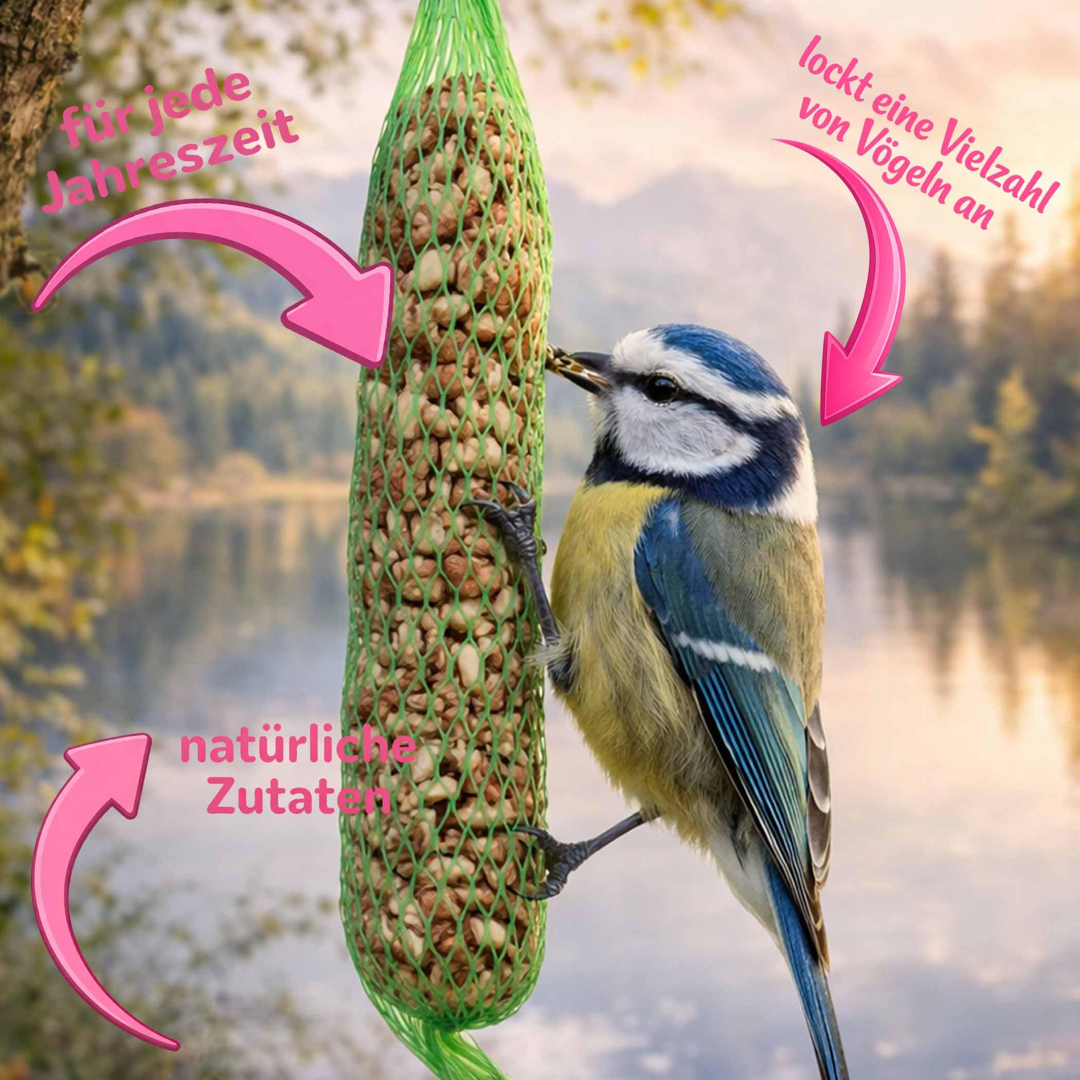 Samore 160 Erdnuss-Stangen für Wildvögel 160 Stück à 90 g = 14,4 kg Erdnussstangen Vogelfutter Erdnüsse Futterstangen