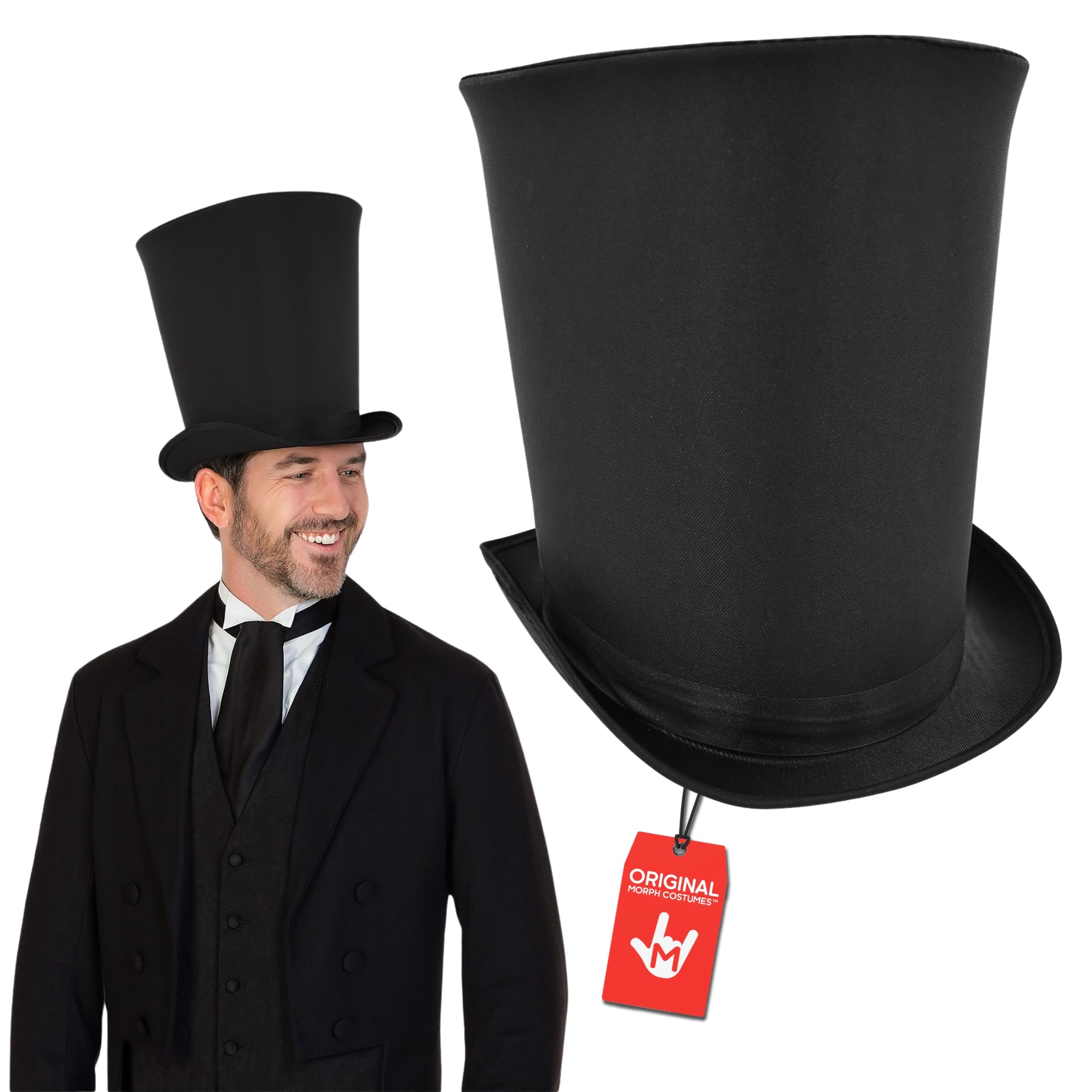 Amazon.com: Nicky Bigs Novelties Extra Tall Black Top Hat, Top Hat