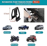 Vista 2 de Augeny 30 clips de ajuste para salpicadero, retenedor de metal para consola delantera de automóvil, clip universal para tablero de instrumentos