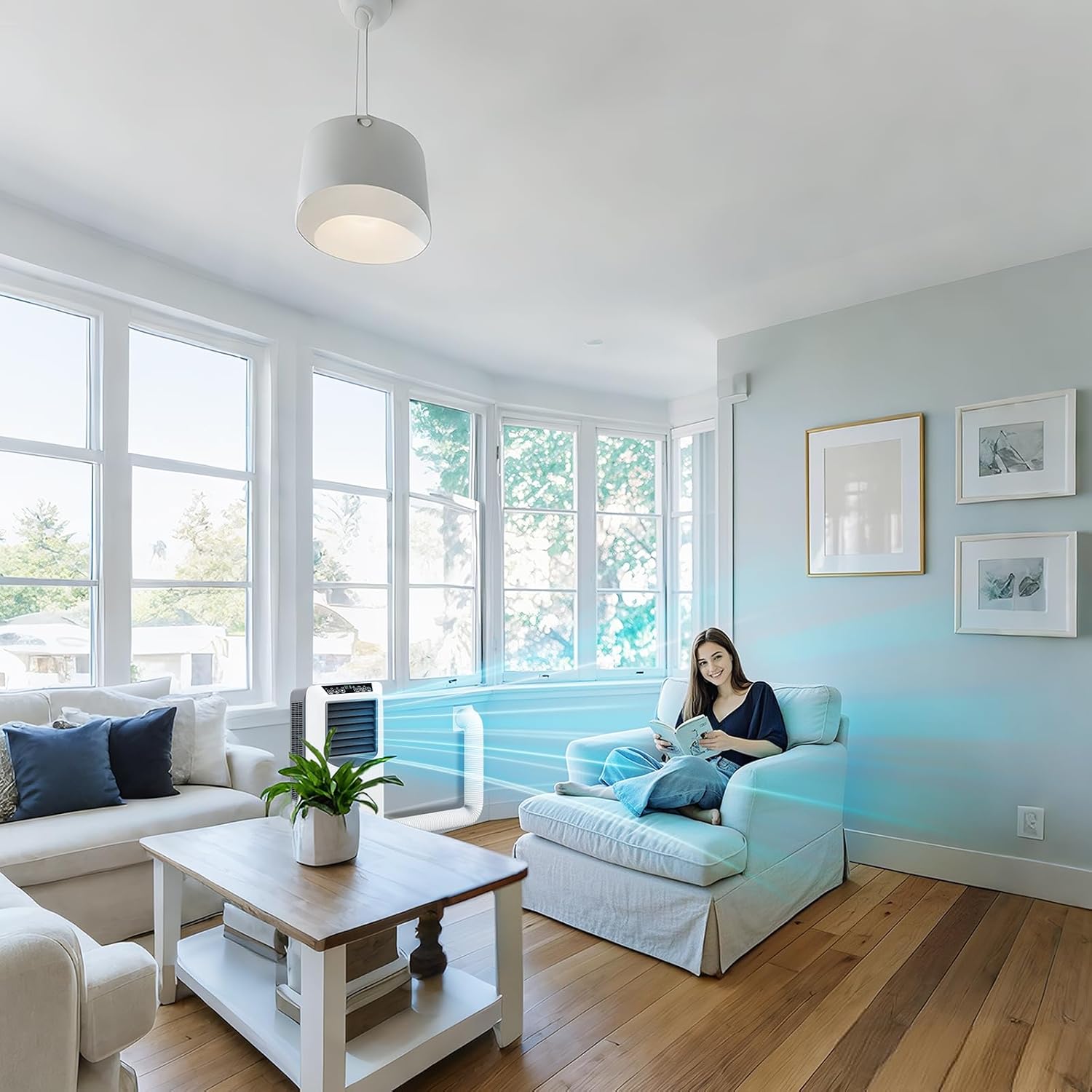 Portable Air Conditioner Hose Exhaust: Universal AC Exhaust Replacement 5.9 Inch （6”） Diameter Length to 6.56ft Counterclockwise Qoosea Air Conditioner Parts Suitable for Most Portable AC