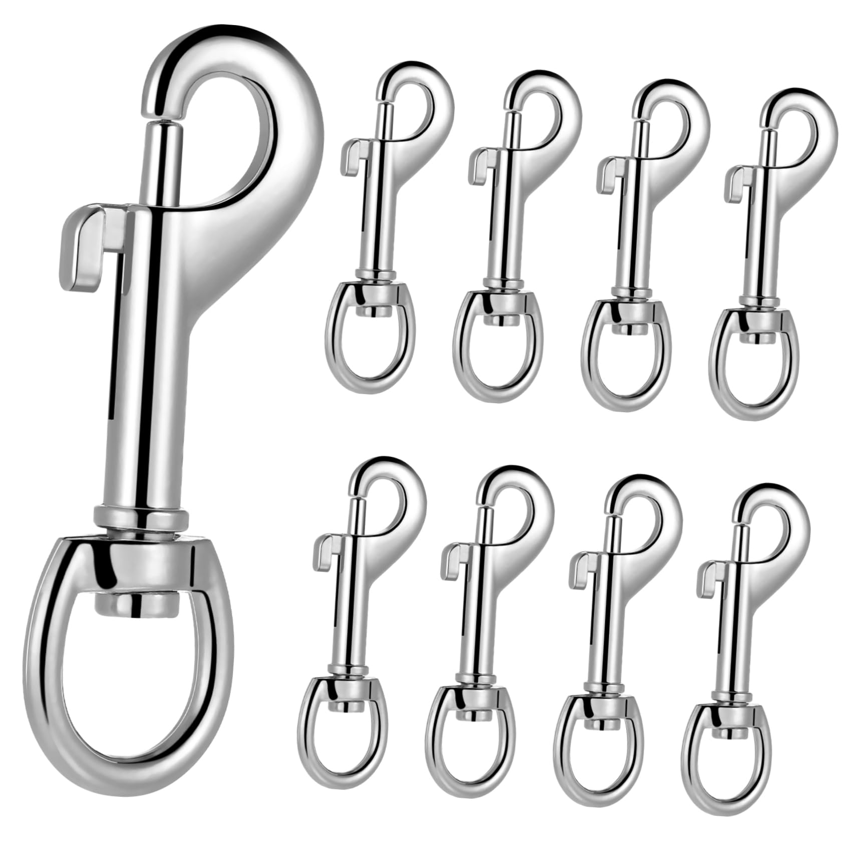 Ganchos metálicos para manualidades de llaveros artesanales y correas de paseo PRETYZOOM