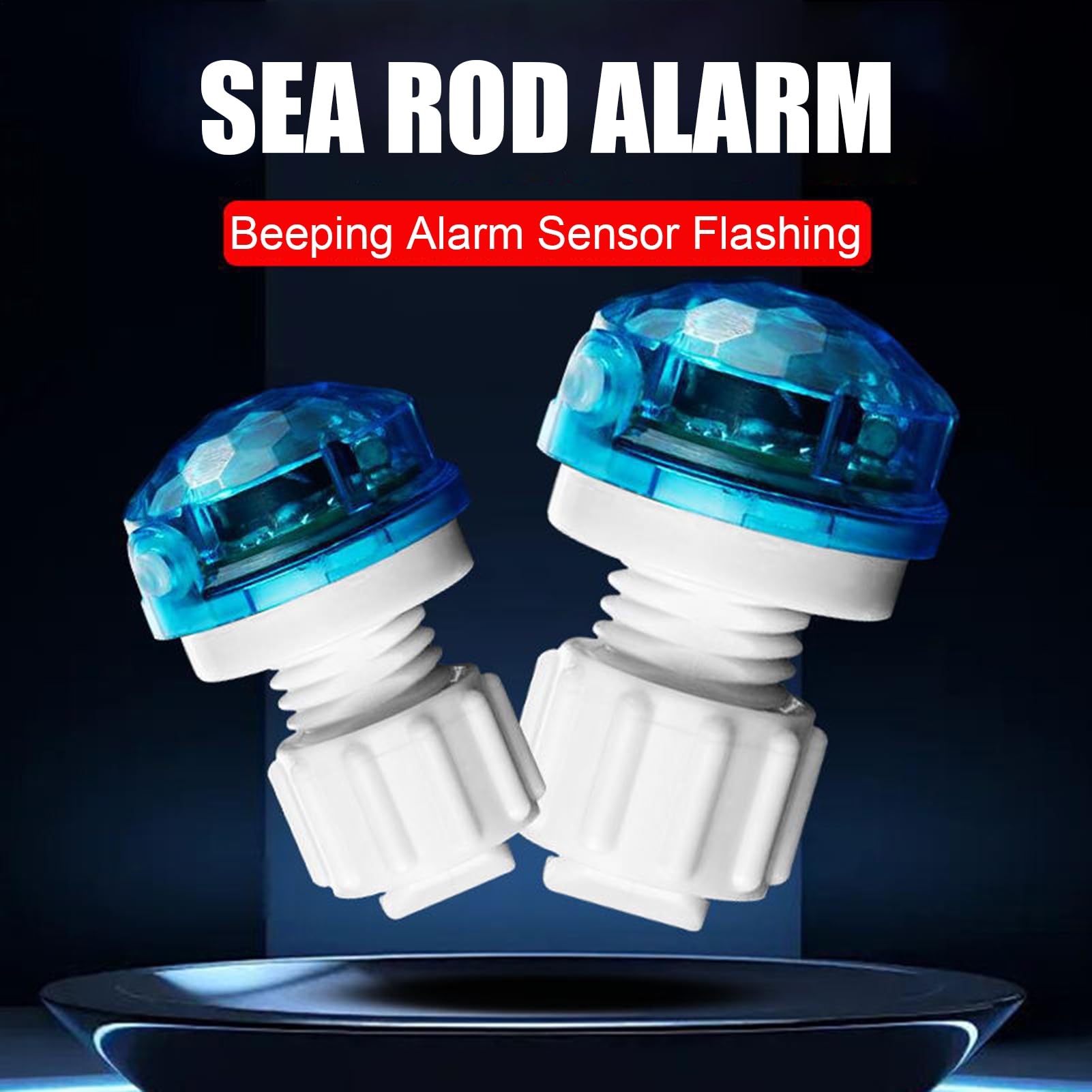 Fishing Rod Bite Alarm, LED Sensitive Electronic Fishing Alarm, Alert Bell for Casual Activity, Gear for Beginners & Experienced Anglers, 1.38 x 0.91 Inches