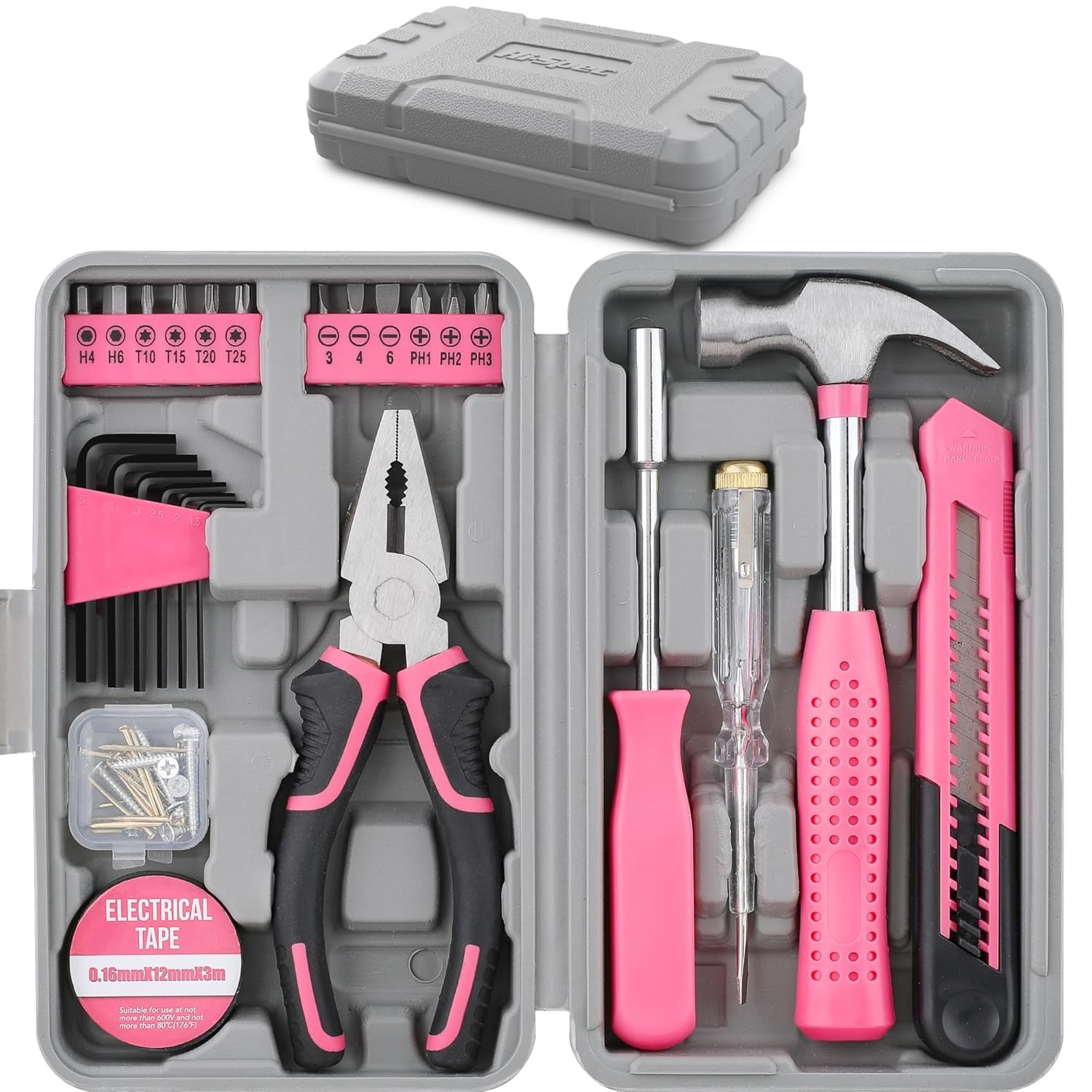 Hi-Spec Pink Tool Kit - 25 Piece with Knife -8 Hi-Spec Pink Tool Kit - 25 Piece with Knife -8