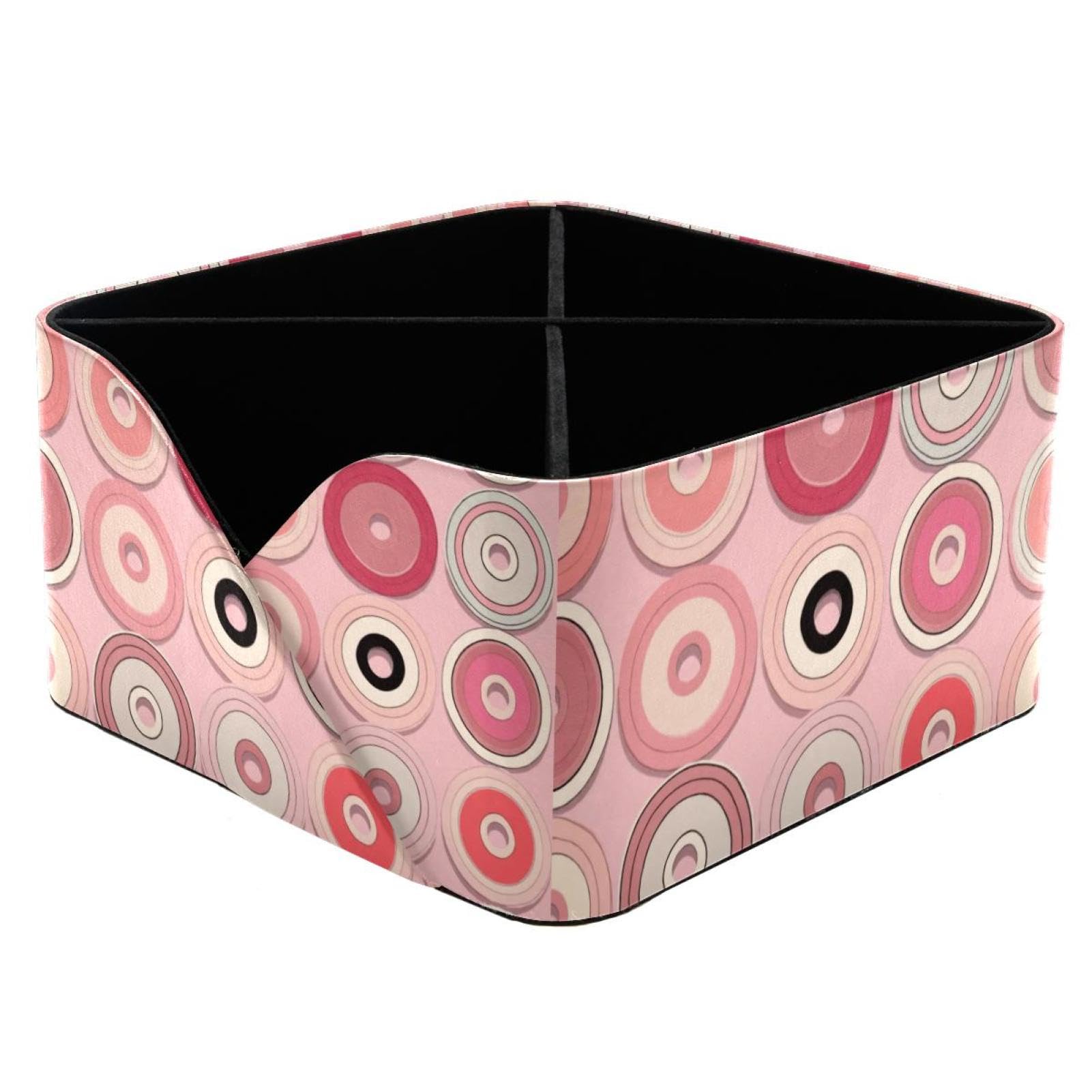Boîte de rangement disques roses pour trier vos affaires et stopper le désordre