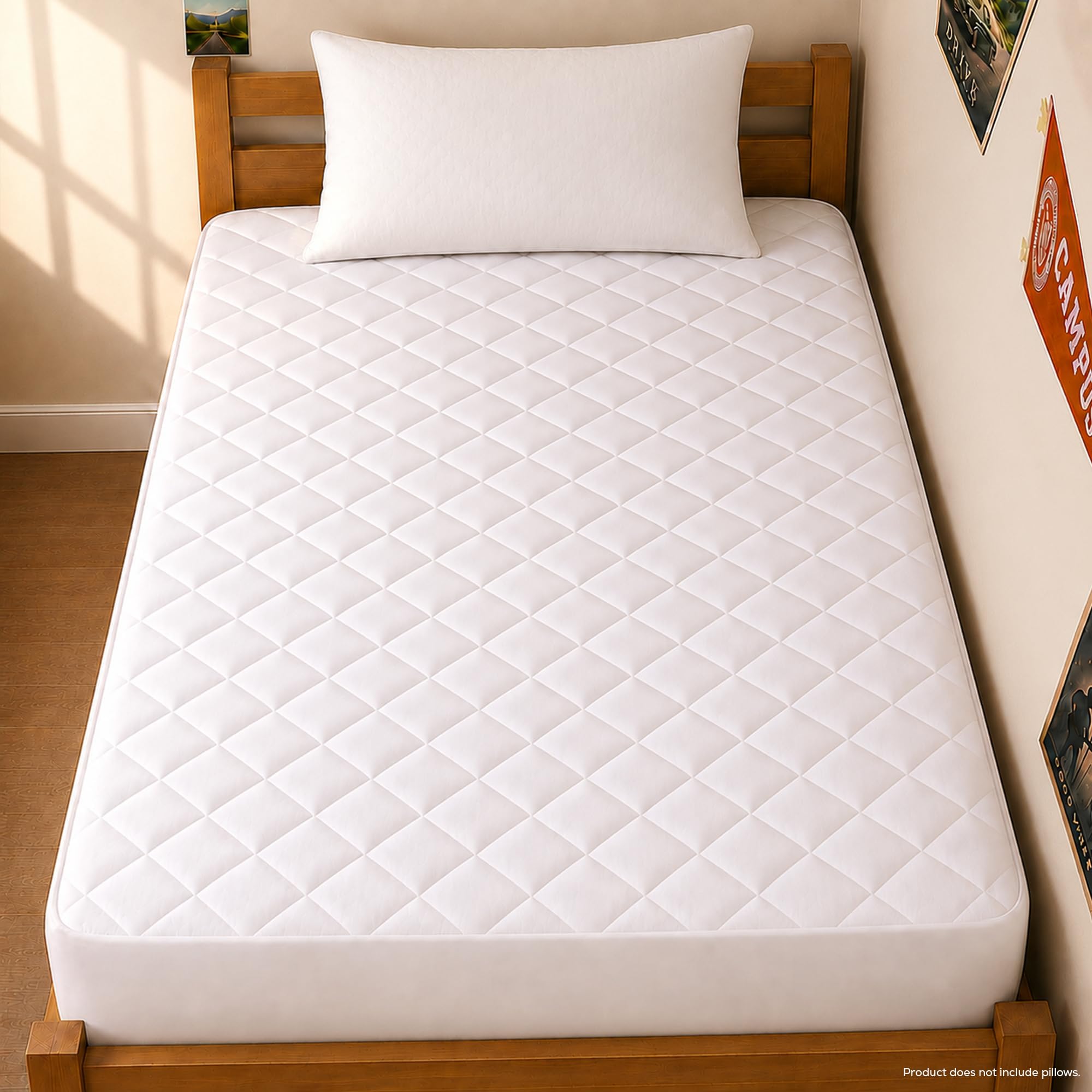 Utopia Bedding (Twin XL) - Quilted Fitted Mattress Pad (Twin XL) - Mattress Cover Stretches up to 41cm Deep - Mattress Topper