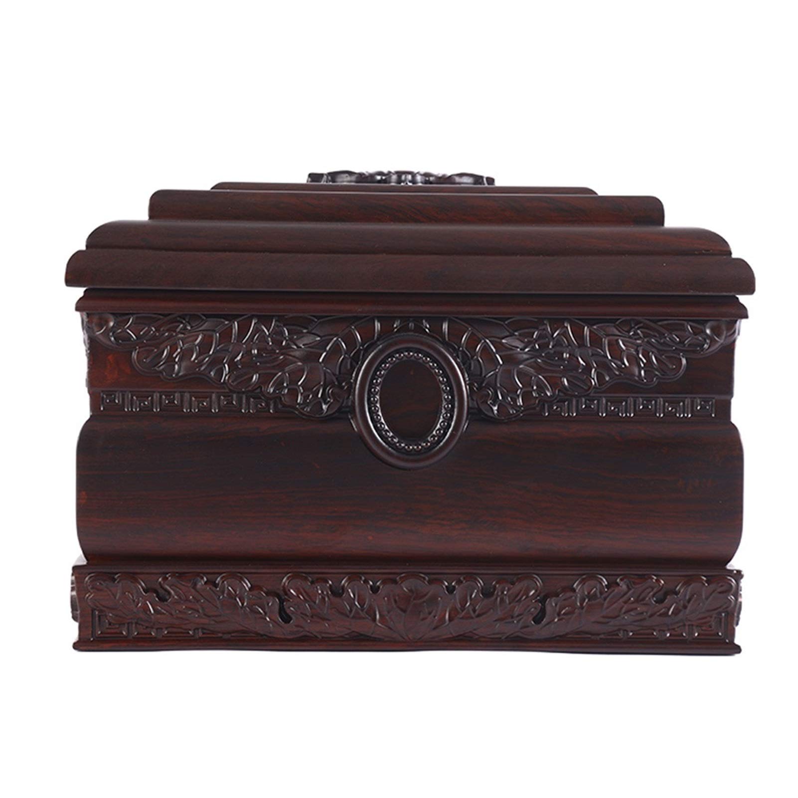 YTBHSHXZ urn， Ashes Box Wood Cremation Urn, Woodcarving Craftsmanship Jar Corrosion Resistance