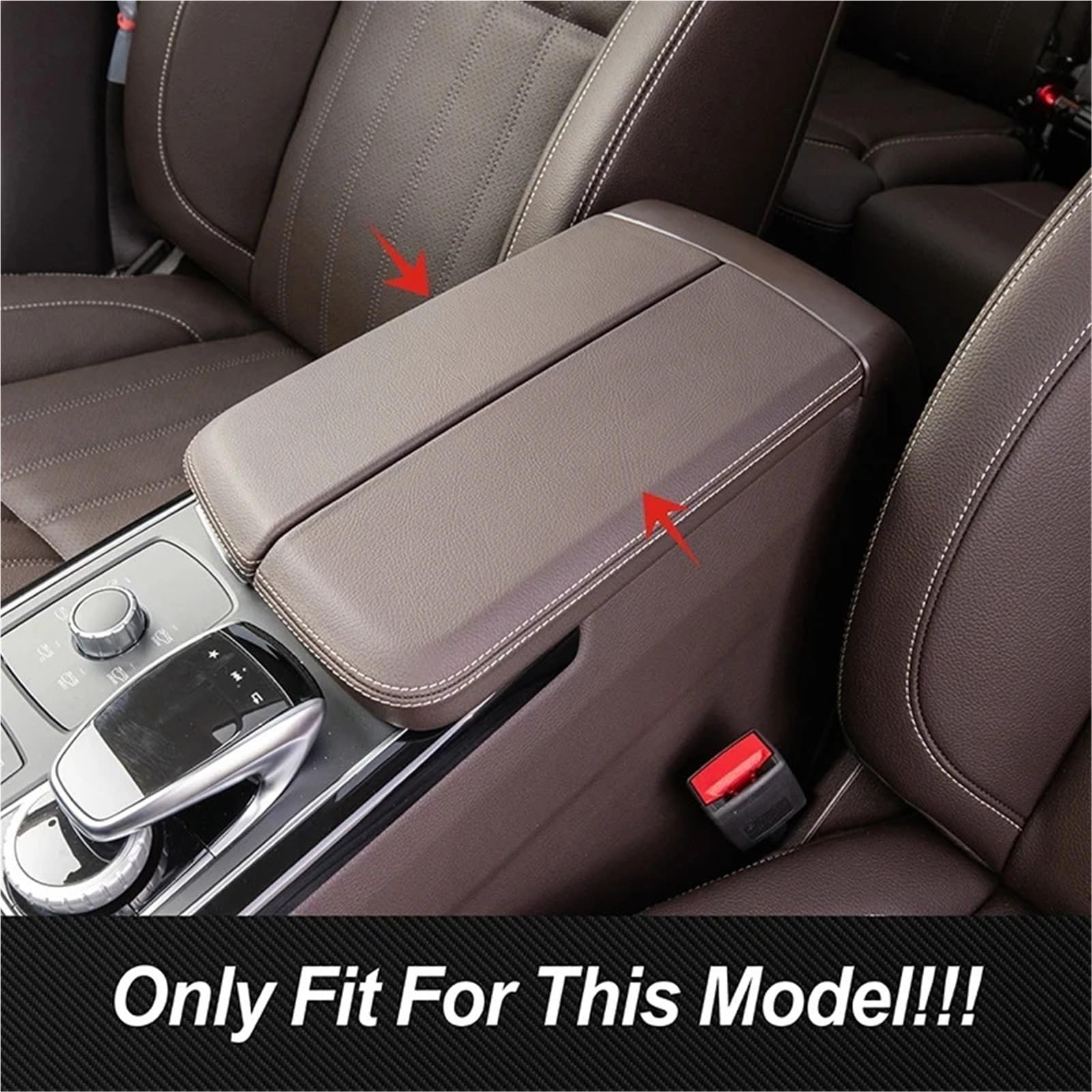 Folia na panel‌ Okleina skrzynia biegów‌ Konsola środkowa samochodu Podłokietnik Box Panel pasuje do Mercedes Benz GLE Coupe C292 GLS Klasa W166 GLE300 GLE350 X166 GLS400(B LHD)