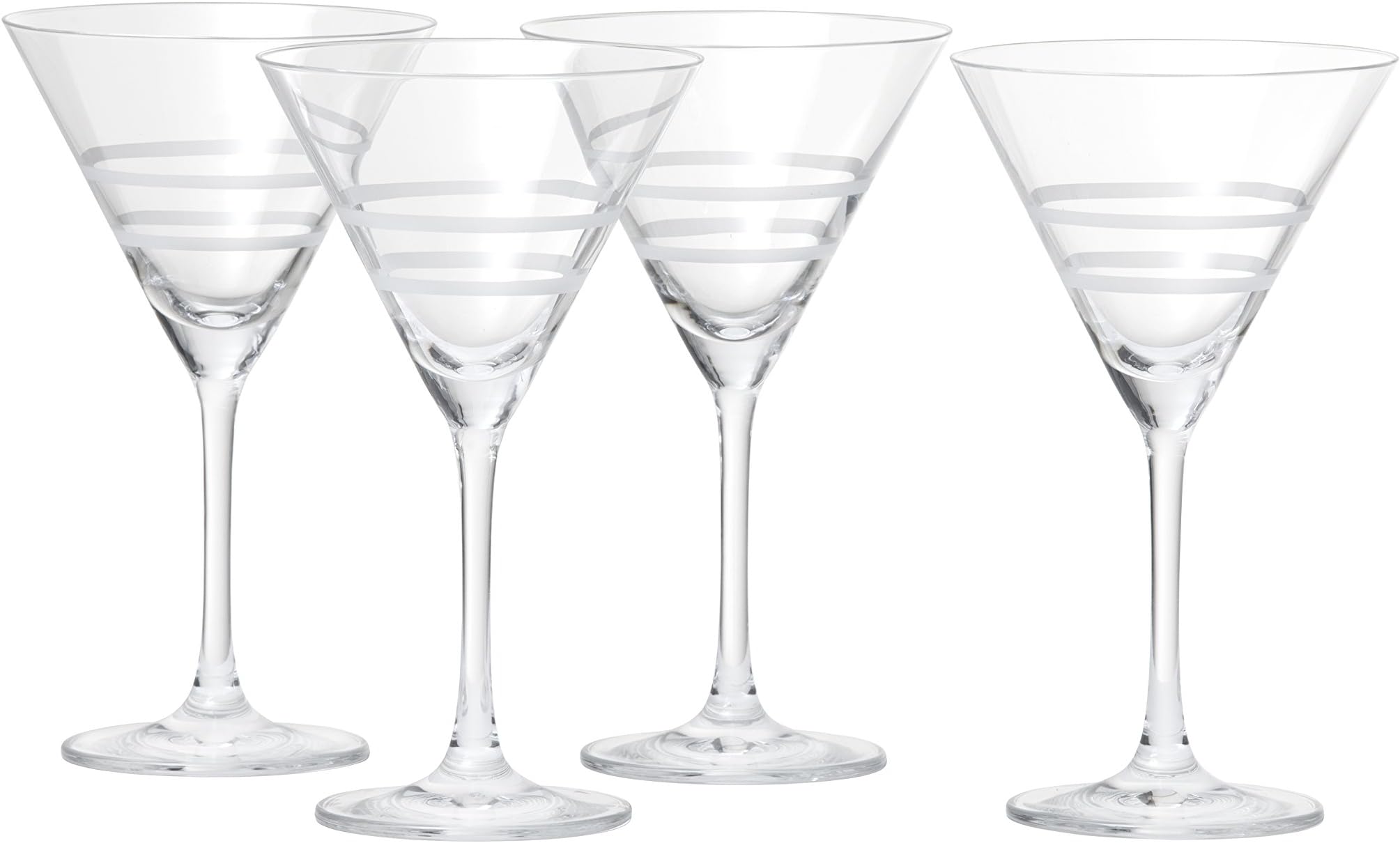 FortessaCrafthouse Professional Charles Joly, Etched Schott Zwiesel Tritan 9.9 oz Martini Barware/Cocktail Glass, Set of 4, Clear (CRFTHS.119730)
