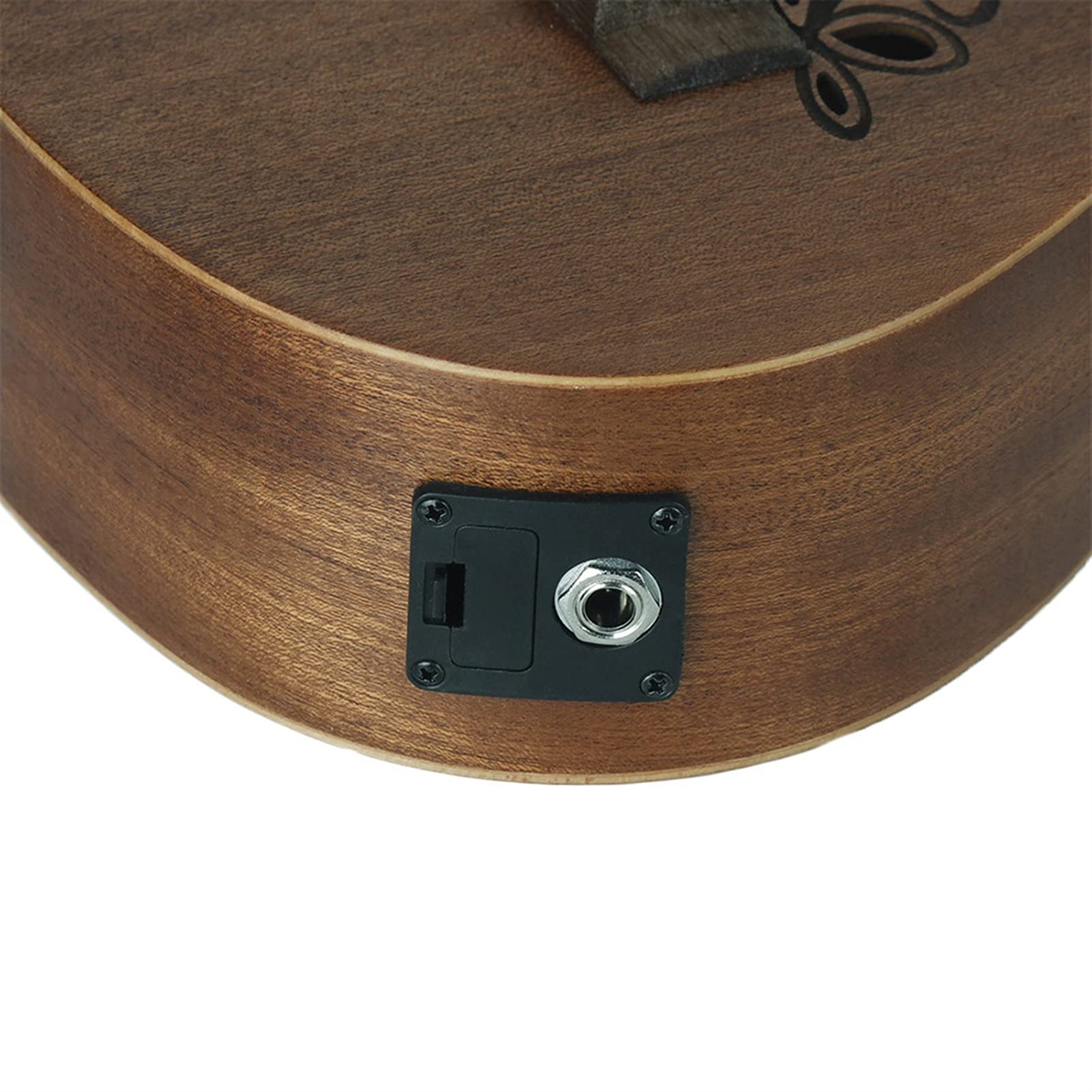 Ukulele koncertowe Początkujący Ukulele 24- calowy Hawajski Gitara Instrument Muzyczny 4 Struny Sapele Koncert Akustyczna Ukulele Pusta Rzeźbione Shell Gitara (Color : Ukulele)