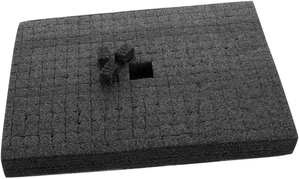 High-density Black Foam Padding Cube 500x300x30mm, Express Packing Insert and Foam Case Insert for Transportation Packaging and Shockproof Protection