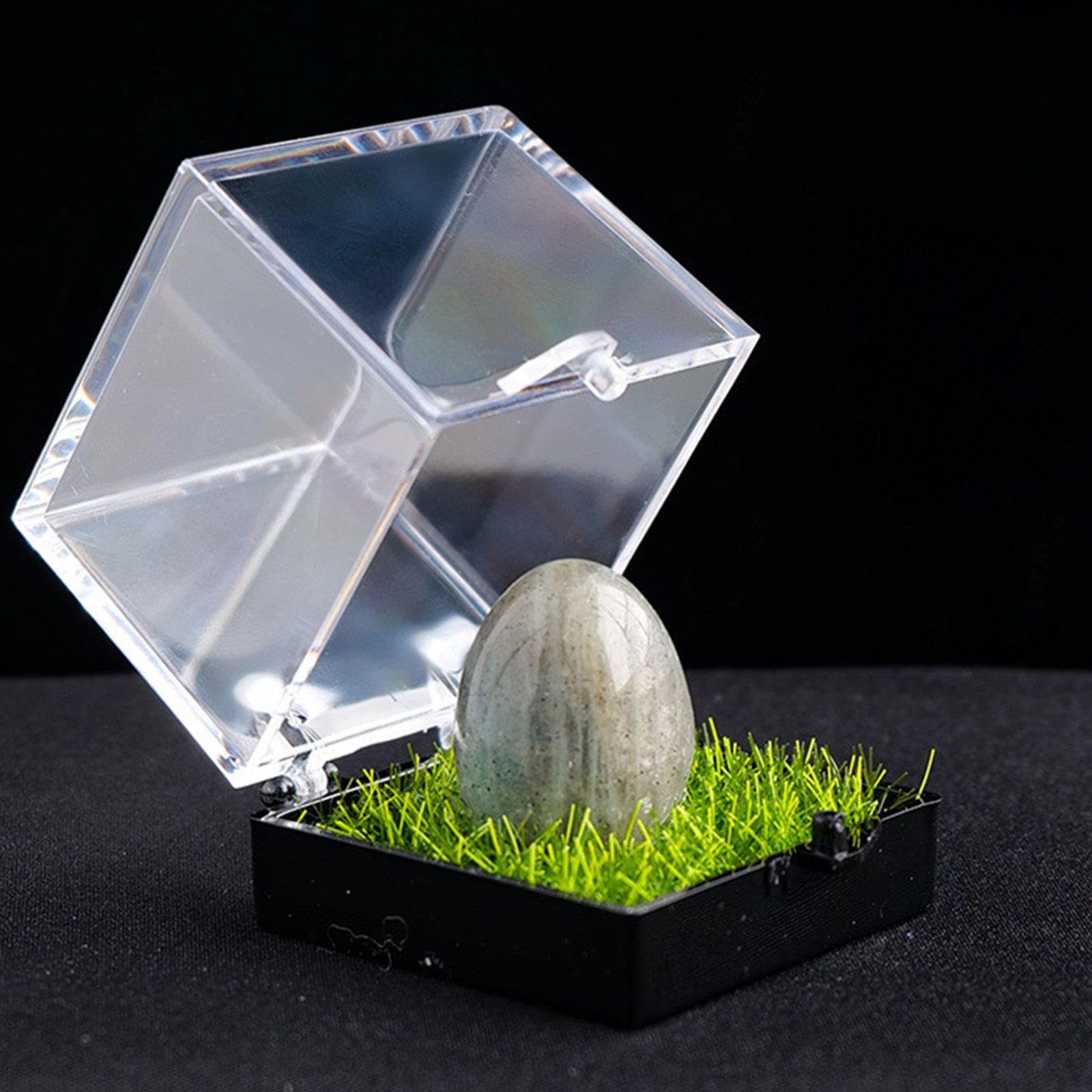 Healing Crystal Egg Palm Stones Natural Gemstone Polished Tumble Stones for Decoration Chakra Reiki Balancing Jewelry Making,Labradorite