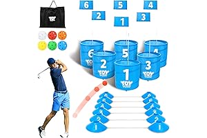 TOY Life Golf Bucket Game - The Perfect Outdoor Golf Game for...