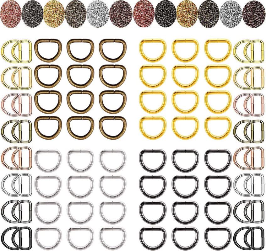Image of DIY Crafts 5 Pcs Swivel Clasps, Silver Natural, Metal Larger Lobster Clasps Extension Chain Hooks, D Rings, Slide Buckle for Keychain Key Rings Clip Connector B (5 Pcs Swivel Clasps, Silver Natural)