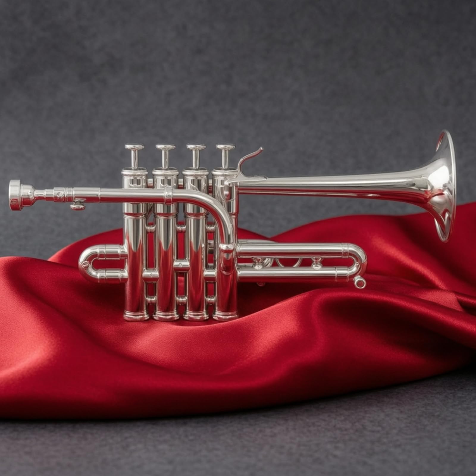 Tromba Argentata Tromba in Si Bemolle Completa per Studenti, Musicisti, Scuola