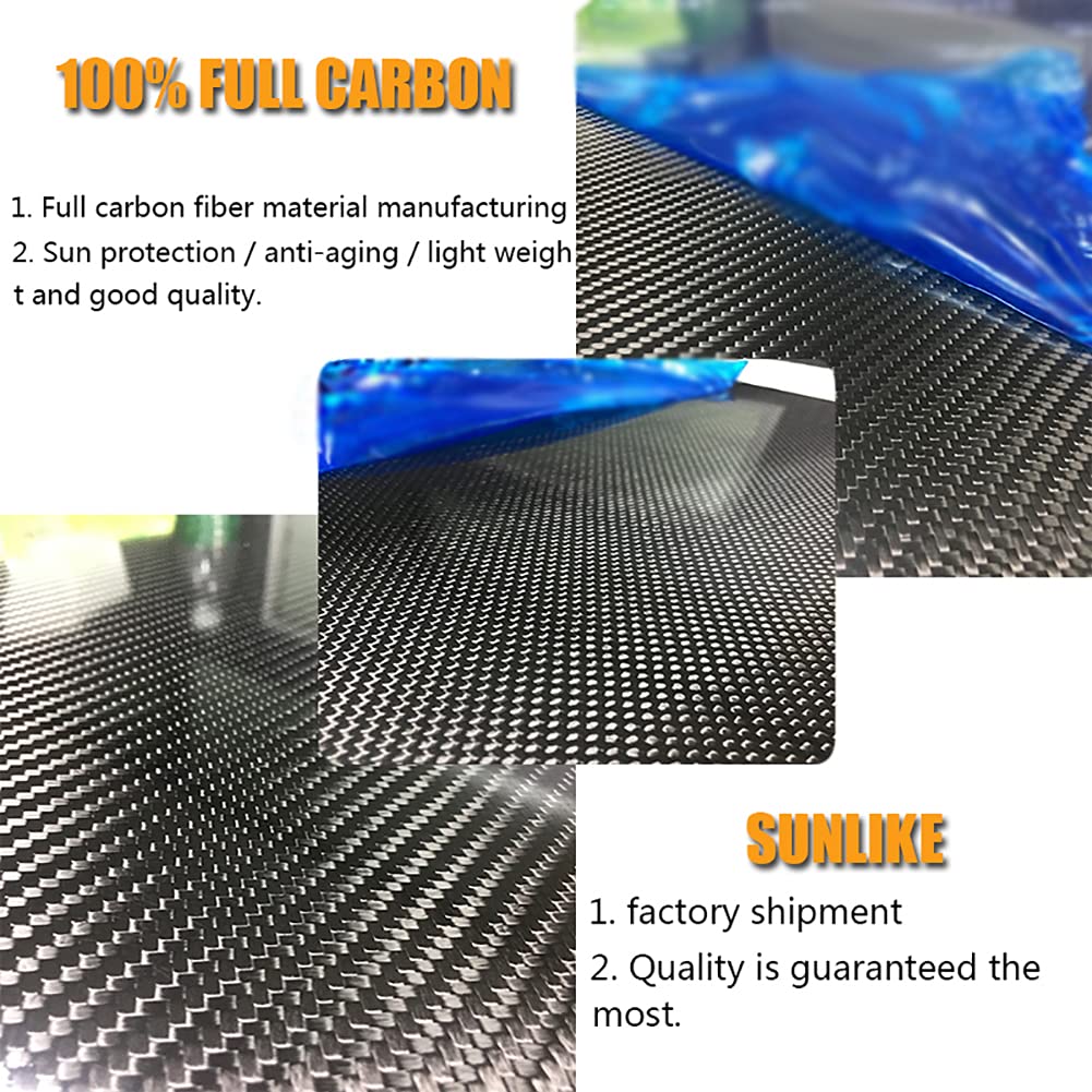 Placa de Tablero de Fibra de Carbono， Tablero de Fibra de Carbono de 50 x 60 cm y 20-0,2 mm de Grosor.(40Cm/15.7In*50Cm/19.6In*6Mm)