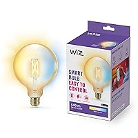 WiZ Lampadina Globo Smart LED WiFi, Luce Bianca da Calda a Fredda