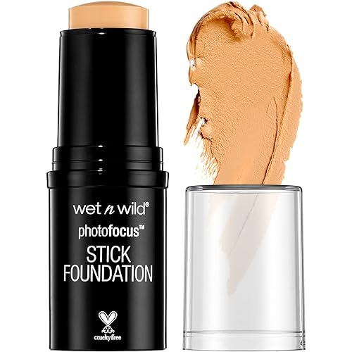 Wet n Wild Photo Focus Matte Foundation Stick Makeup, Buff Beige | Vegan & Cruelty-Free