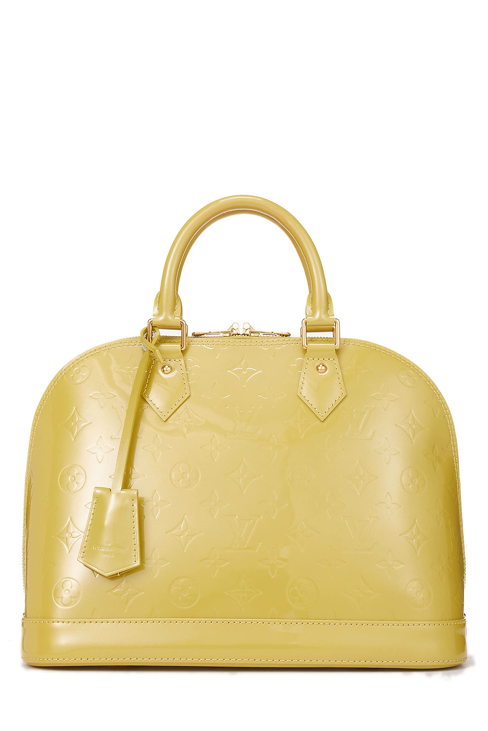 Louis VuittonPre-Loved Vert Impression Monogram Vernis Alma PM NM, Green