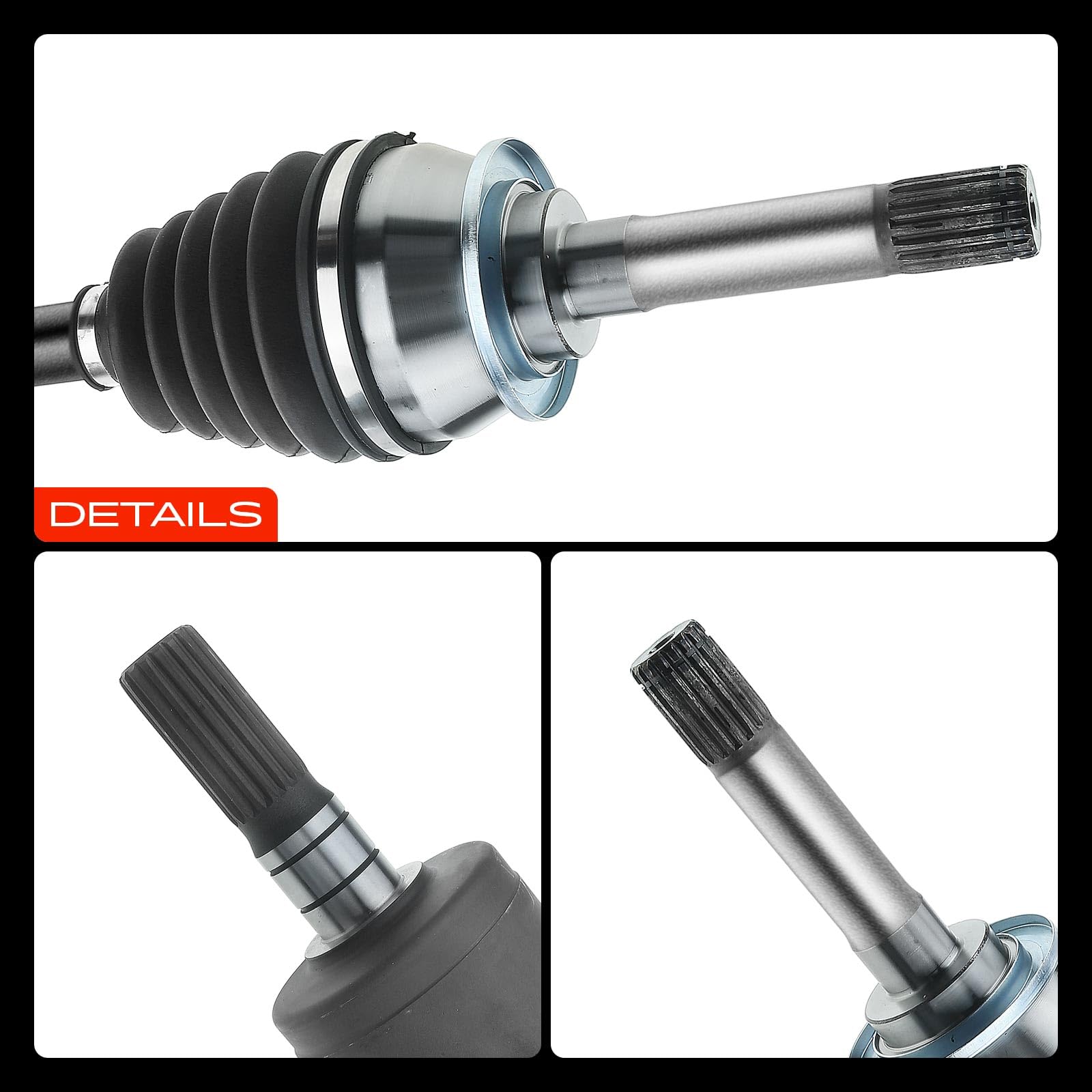 Frankberg Eje motriz Eje de transmisión Eje delantero IzquierdaoDerecha sin ABS-Ring Compatible con D-Max II TFR TFS D-Max II Plataforma/chasis TFR Replace# 8981472452