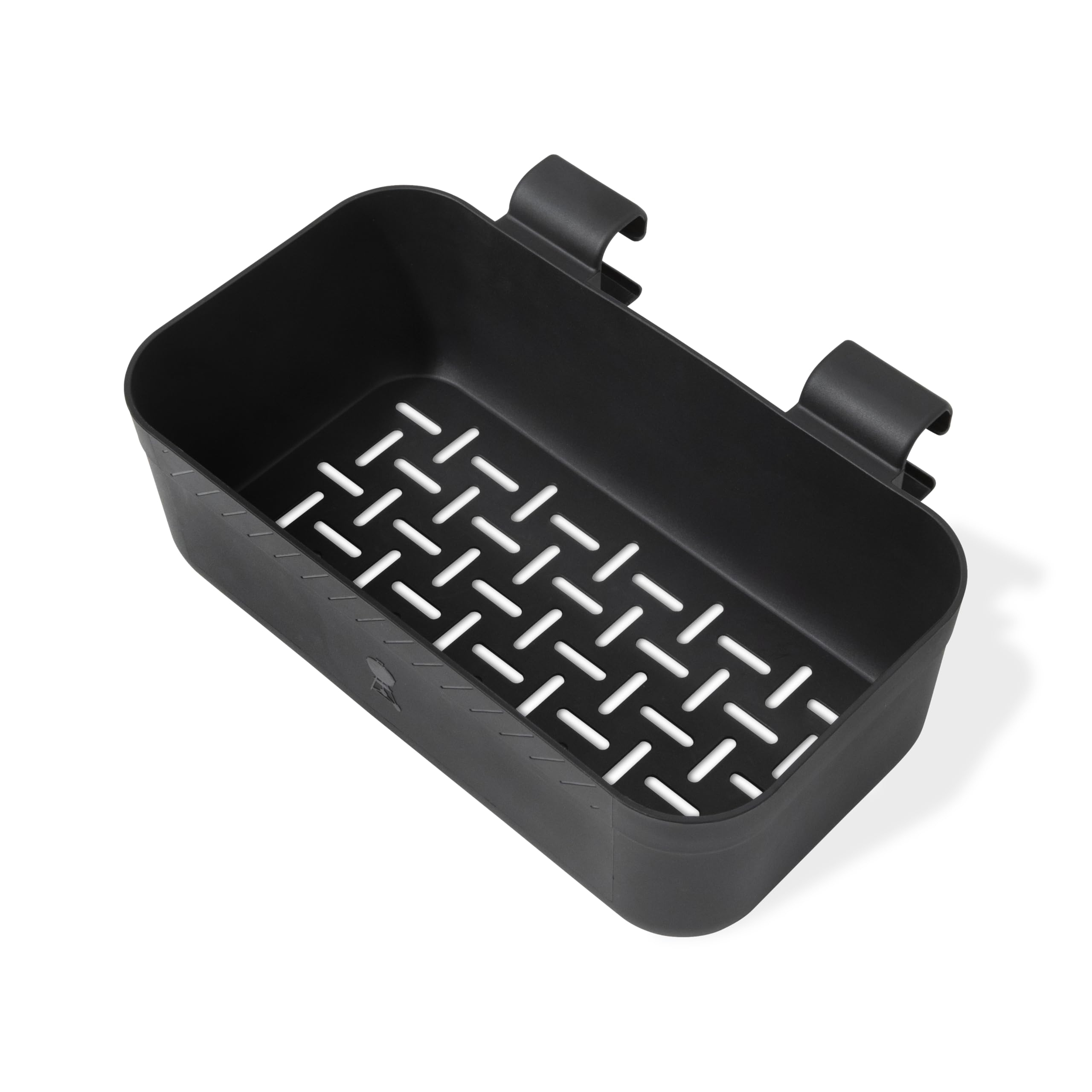 Weber Works Portacondimenti / accessorio a pressione per guide laterali su tavolini Weber Works, fori di drenaggio, lavabile in lavastoviglie, 11,5 x 30,5 x 20,5 cm