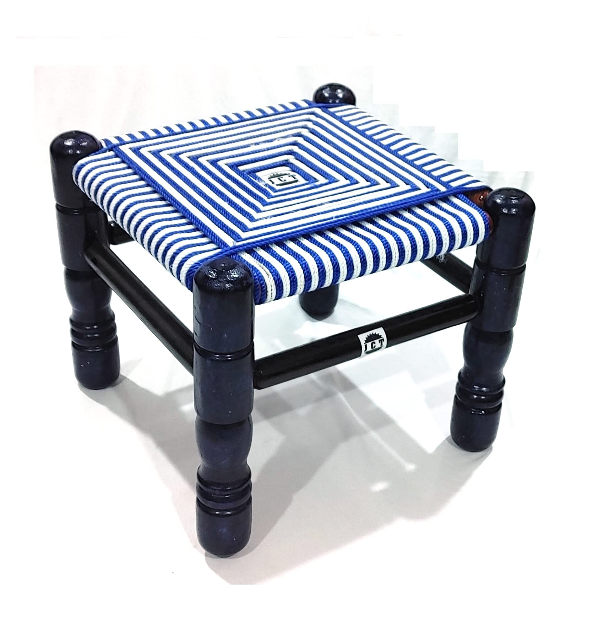 Buy JCT Traditional Handicrafts Blue and White Cotton Rope Wooden