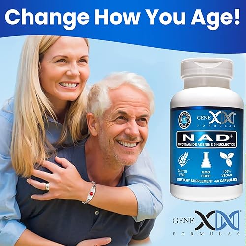 Miniatura 8 de Genex NAD+ 250 mg porción 60 cápsulas de nicotinamida adenina dinucleótido (NAD+ real no un precursor) (3)