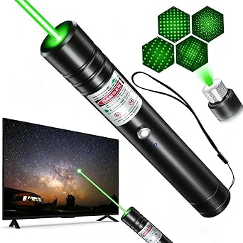 LUEIIN Long Range Laser Pointer, Rechargeable Green Laser Pointer High Power for Presentations