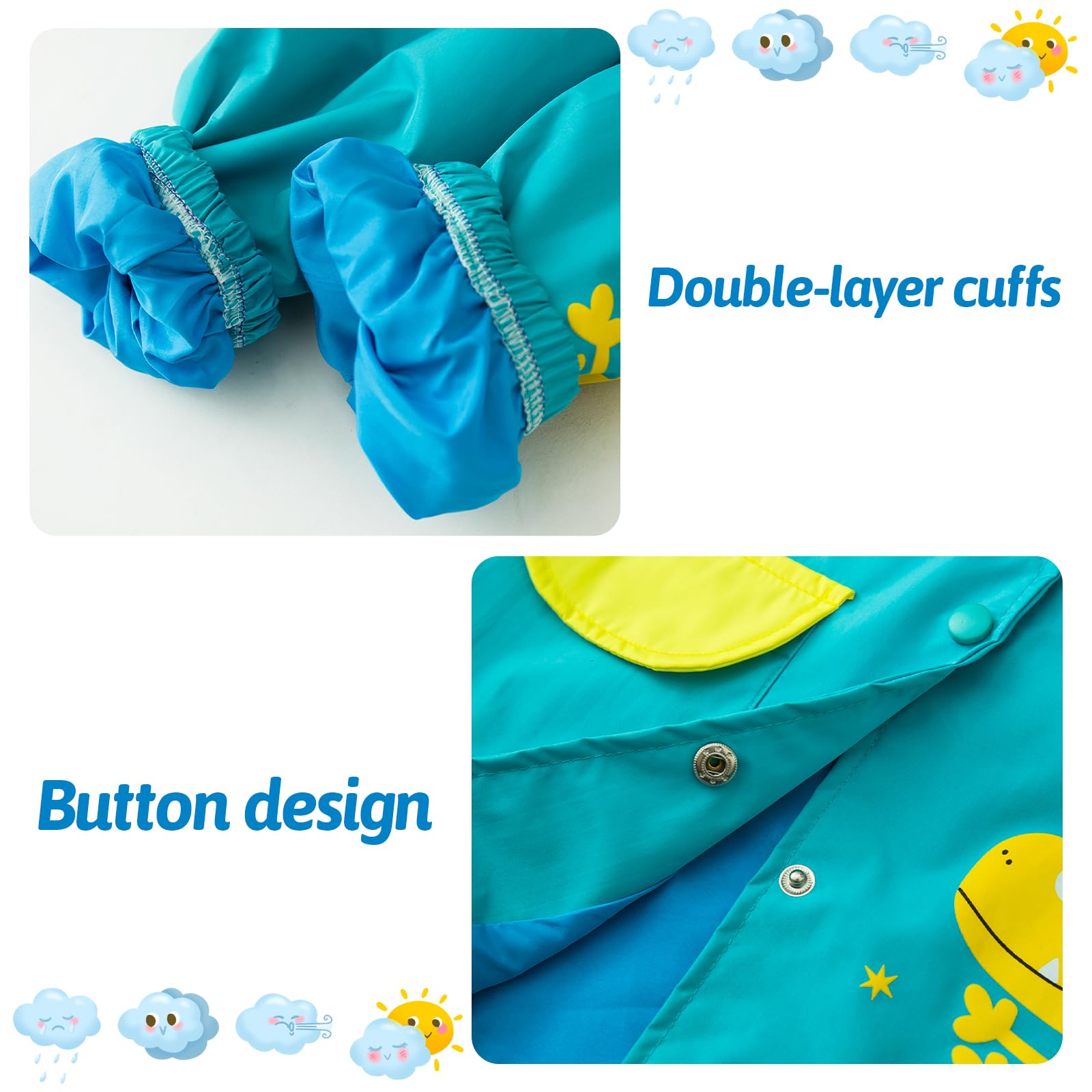 LZH garçons imperméable enfants imperméable à capuche à capuche, pantalons de veste costume 2 pièces