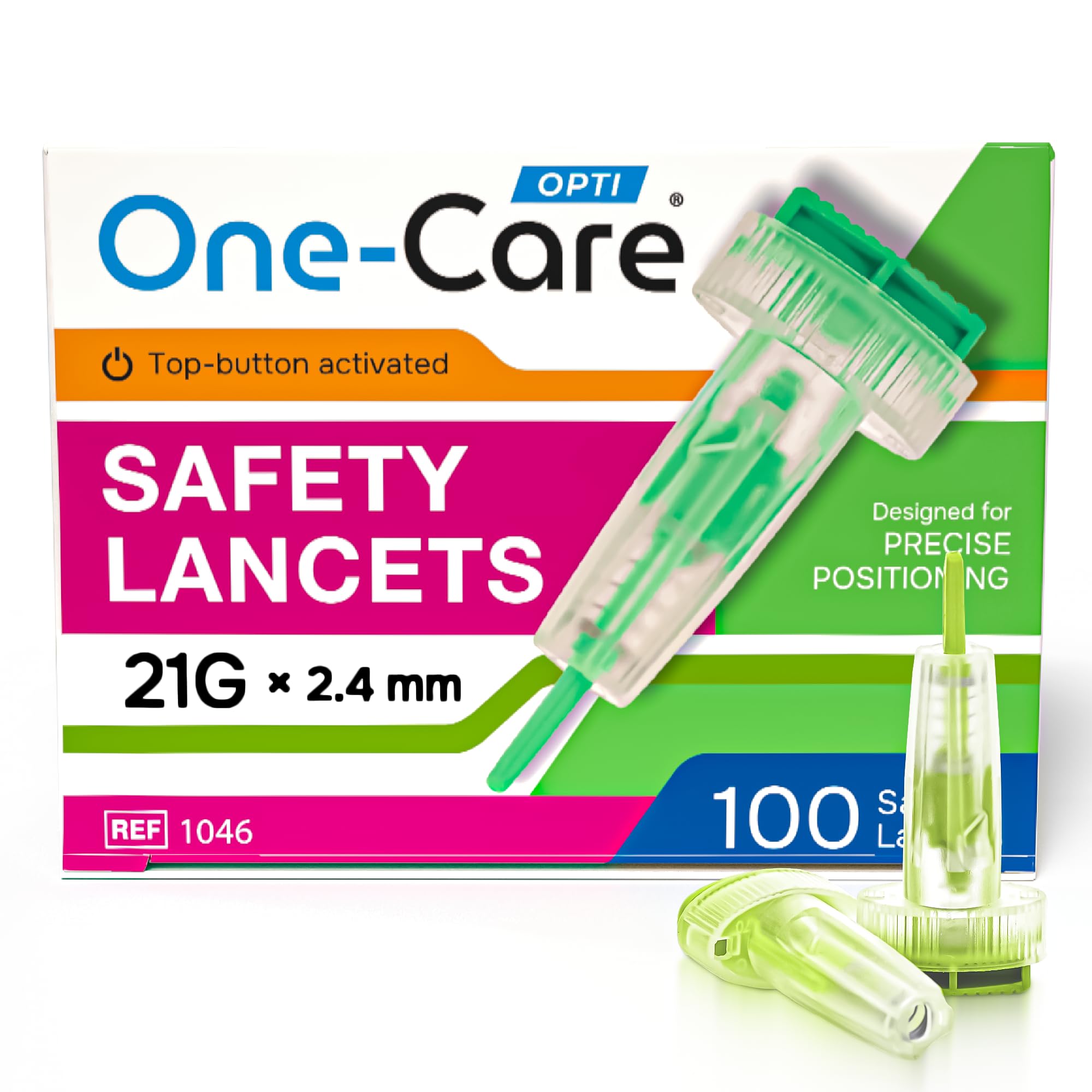 ONE-CARE Opti Lancets - Push Button Safety -17 ONE-CARE Opti Lancets - Push Button Safety -17