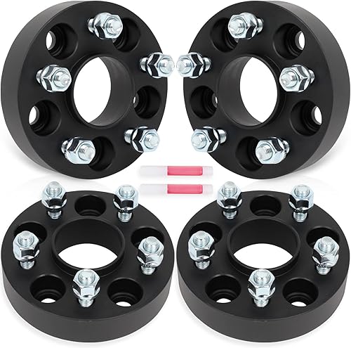 SCITOO 4 espaciadores de rueda de 5 x 108 de 1.25 pulgadas de diámetro de 2.496 in de 12 x 1.5 y 5 lengüetas para Lincoln Corsair 2020-2022, para