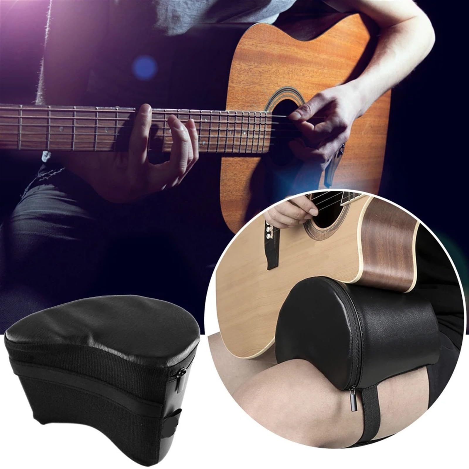 Podkładka Pod Gitarę Klasyczną Z Paskiem Mocującym, Podpórka Pod Nogi Gitary, Podpórka Pomocnicza Do Gry Na Gitarze, Akcesorium Do Instrumentów Strunowych