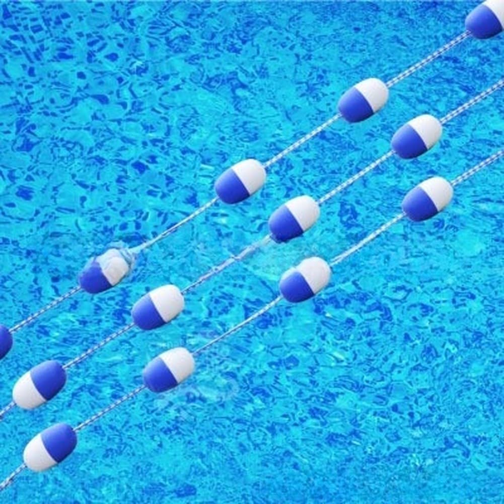 Ligne de marquage pour piscine profonde et peu profonde 5 m Bleu Blanc