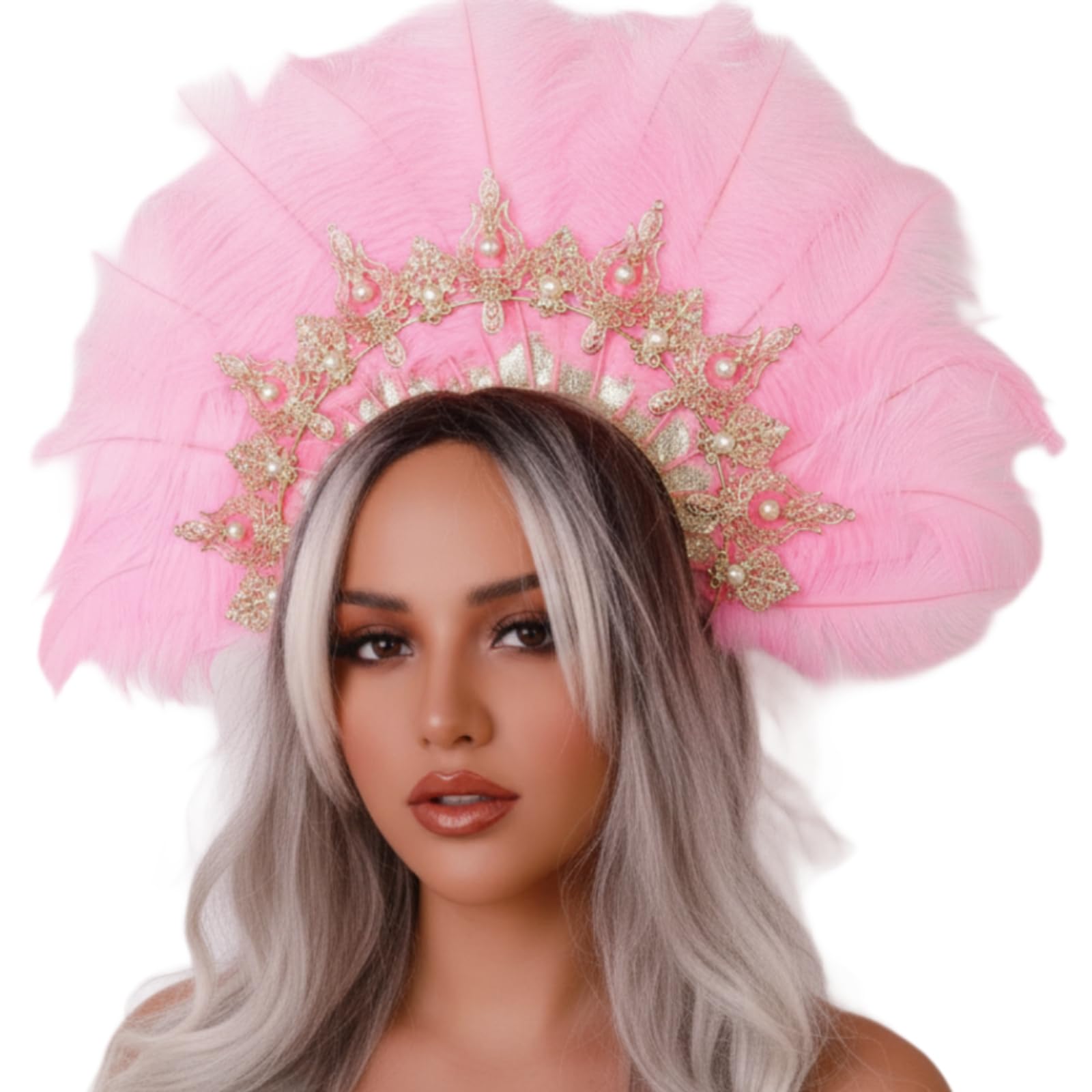 Copricapo di Piume Apparinte | Copricapo con Piume, Piumato, per Carnevale, Servizi Fotografici,