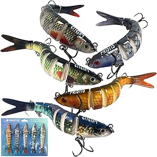 Pristis Fishing Swimbaits with Treble Hooks