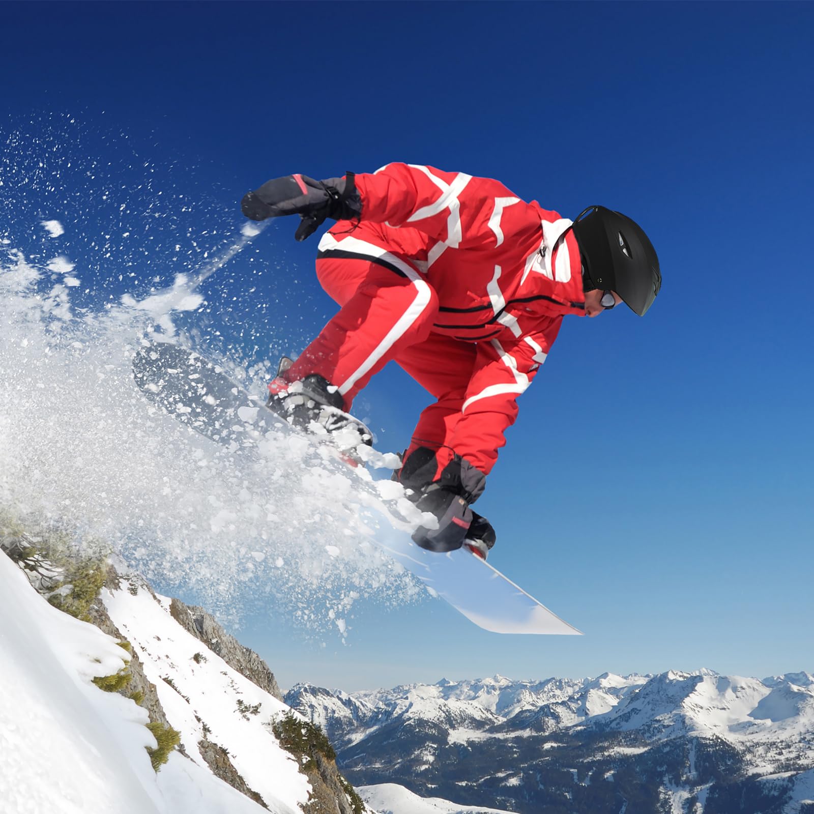 Casco da sci, regolabile, per attività all'aperto, con sottogola rimovibile, con fodera spessa, per bambini, ragazzi, uomini, donne, taglia M