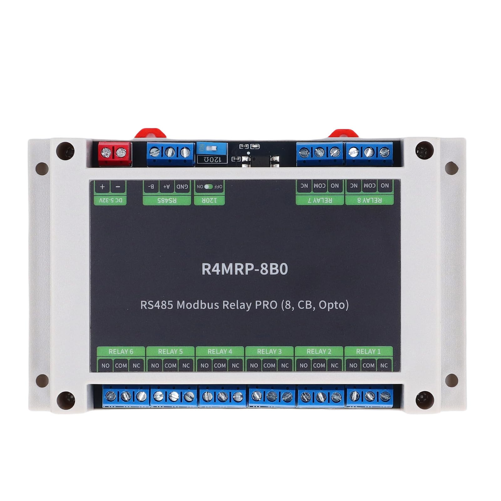 Zunate Módulo de Relé Modbus RTU de 8 Canales