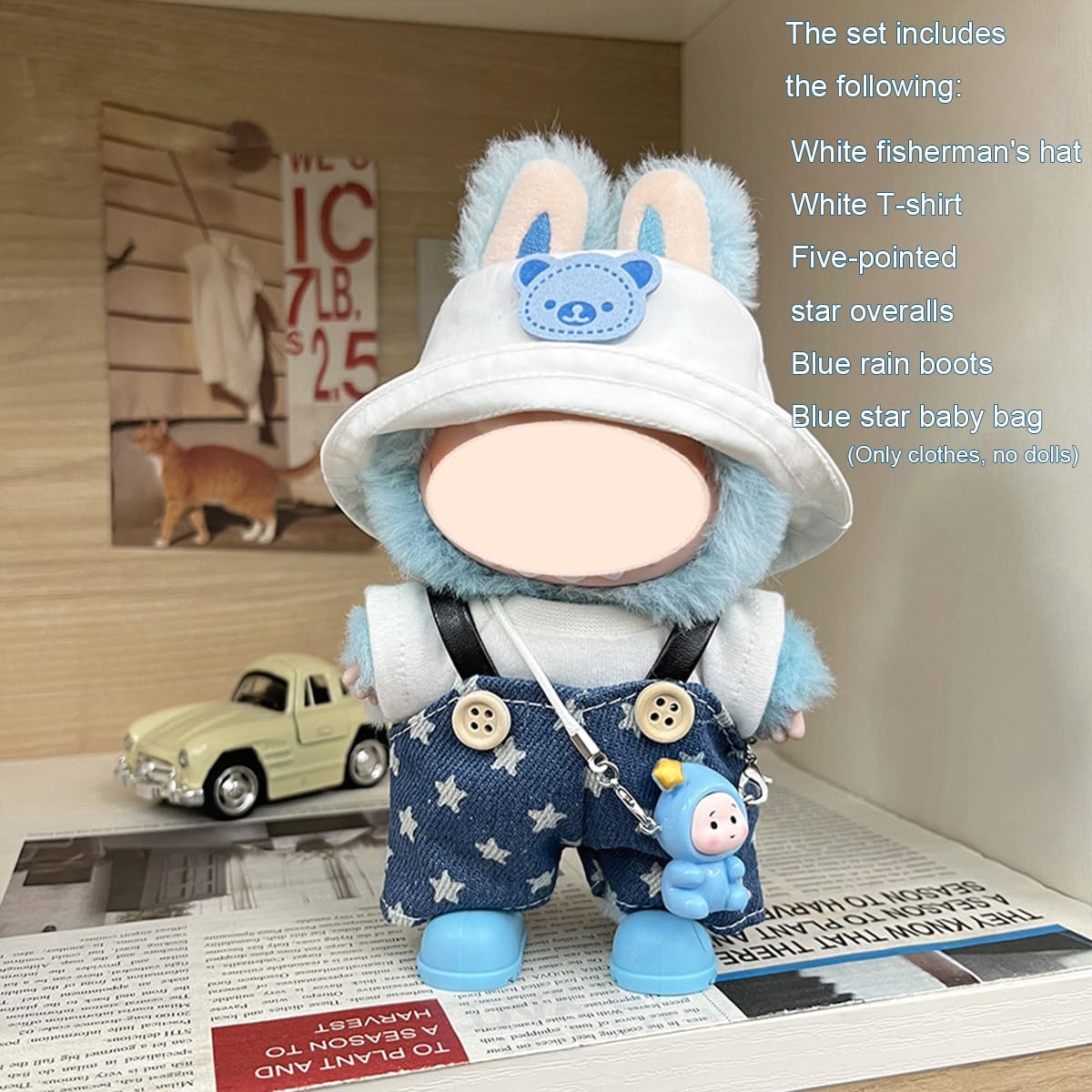 Amazon.com: Doll Clothes Compatible with Labubu(17cm-6.7in