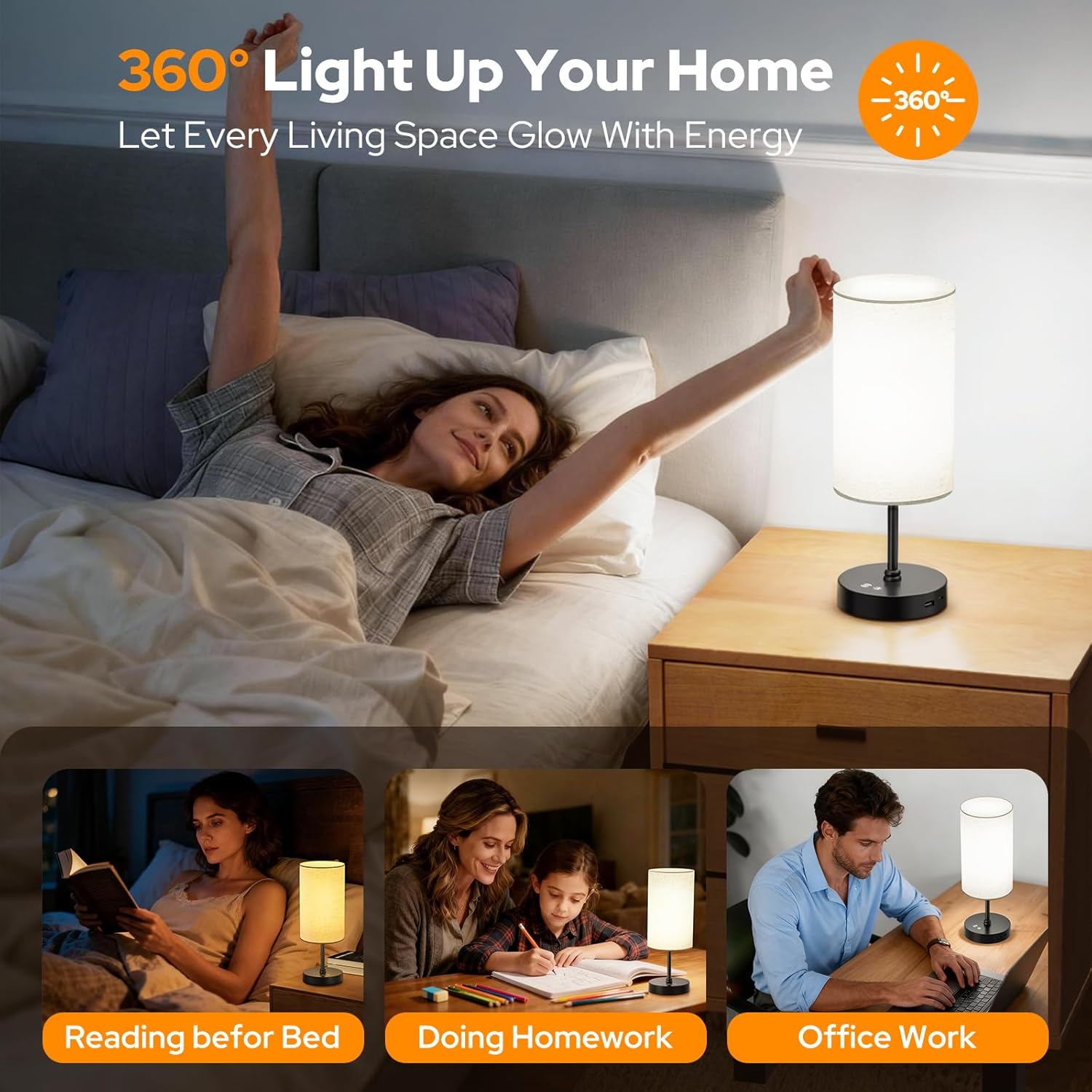 10000 Lux Light Therapy Lamp, Full Spectrum &UV-Free Happy Lamp, Sun Light Therapy Lamps with Remote, 3 Color Temperatures &Stepless Dimming &Timer, Daylight Lamps for Home, Office