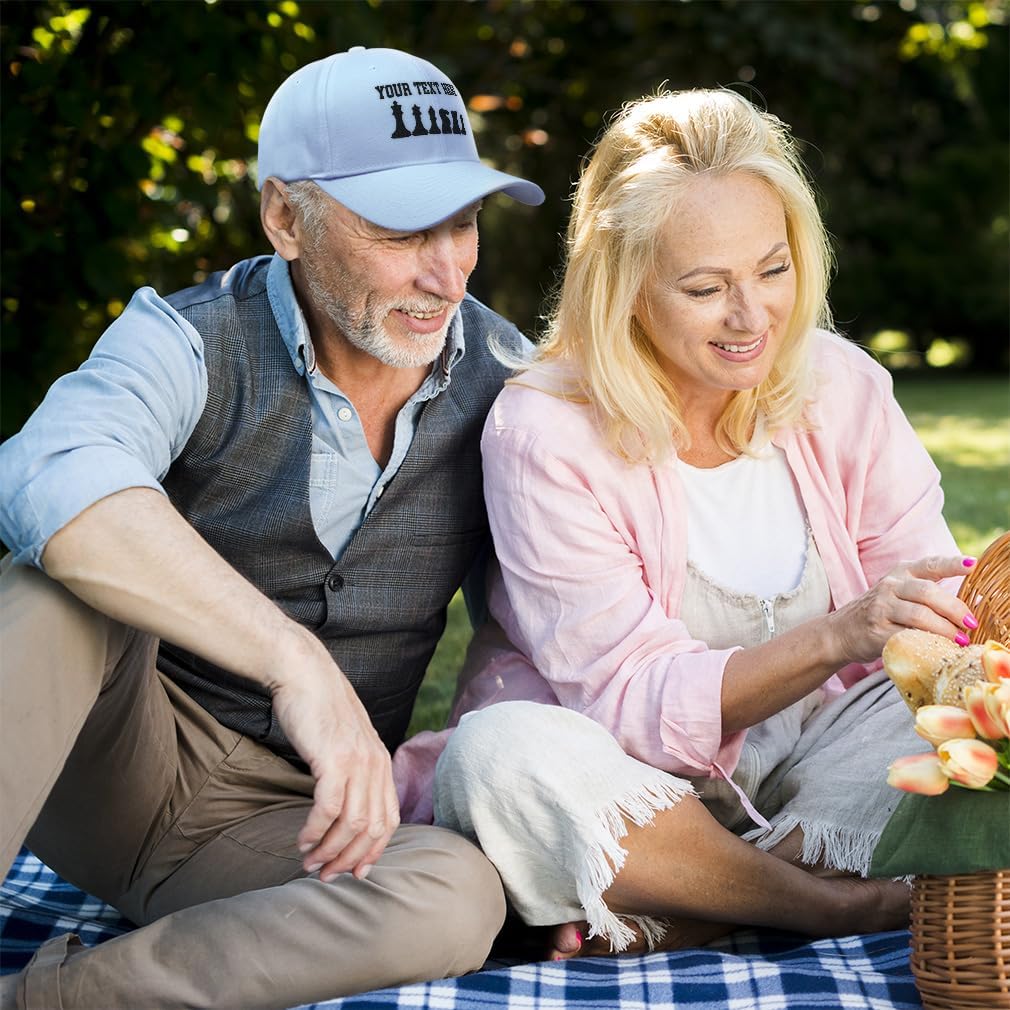Custom Baseball Caps for Men & Women Embroidered Chess Set Black Embroidery Ladies & Men Baseball Hats