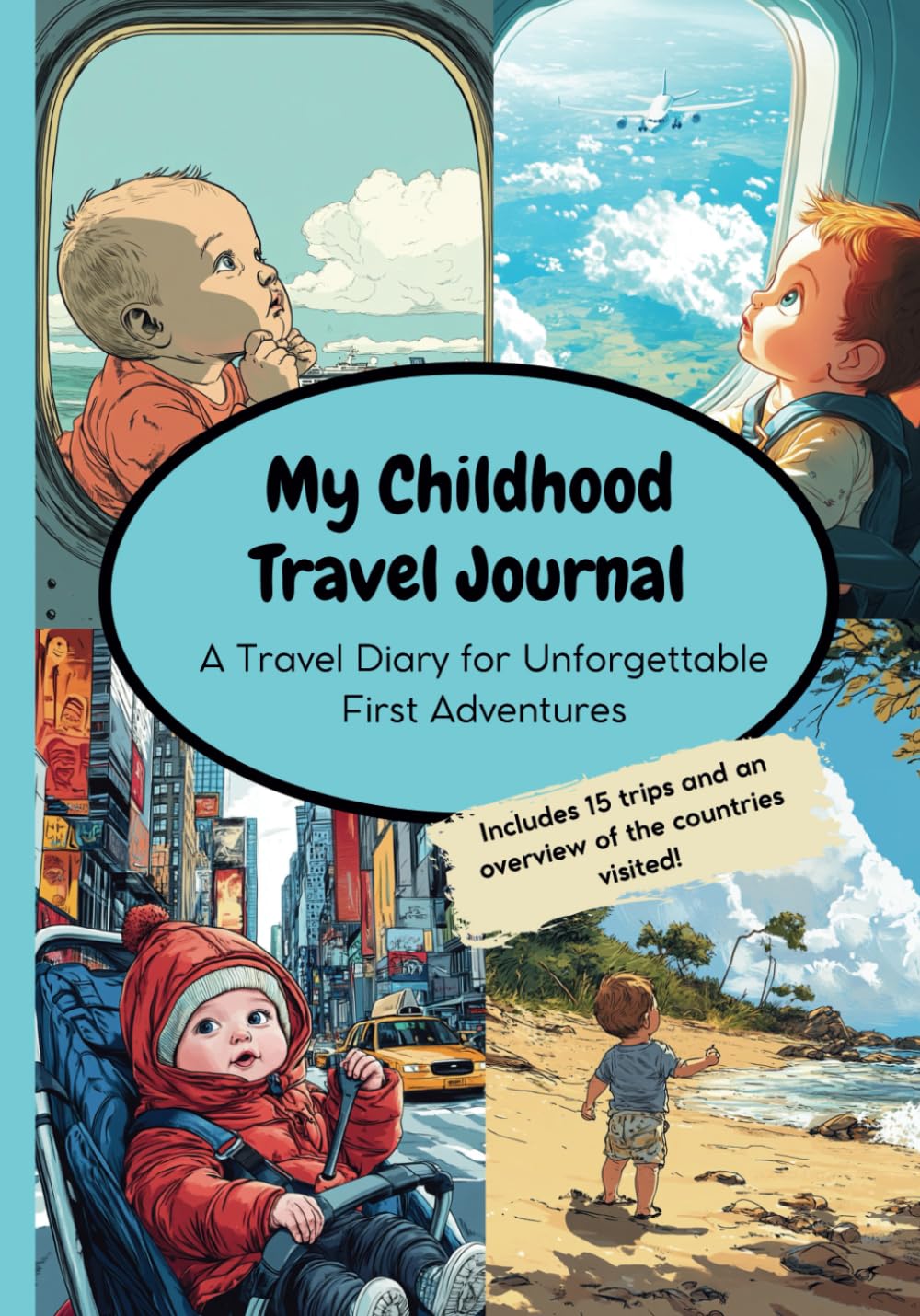 My Childhood Travel Journal: A Travel Diary for Unforgettable First Adventures: Document all your child's trips since birth